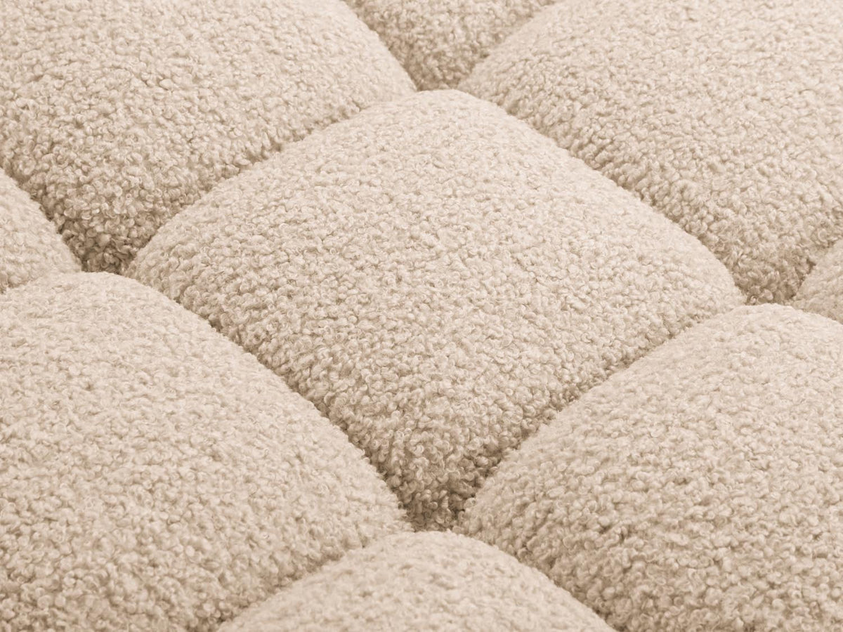 Bellis Boucle modulares Sofa rechts 4 Sitzer 94cm in Sand-Rolf präsentiert im Onlineshop von KAQTU Design AG. L-Sofa rechts ist von Micadoni