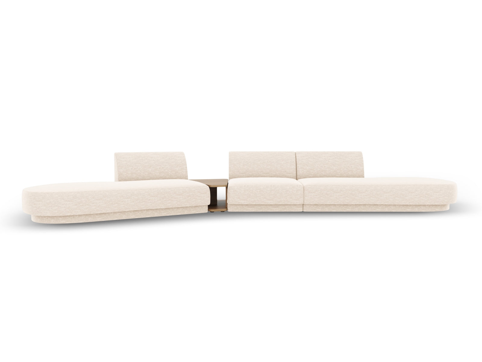 Miley Modulares Sofa links 5 Sitzer in Light Beige präsentiert im Onlineshop von KAQTU Design AG. L-Sofa links ist von Micadoni