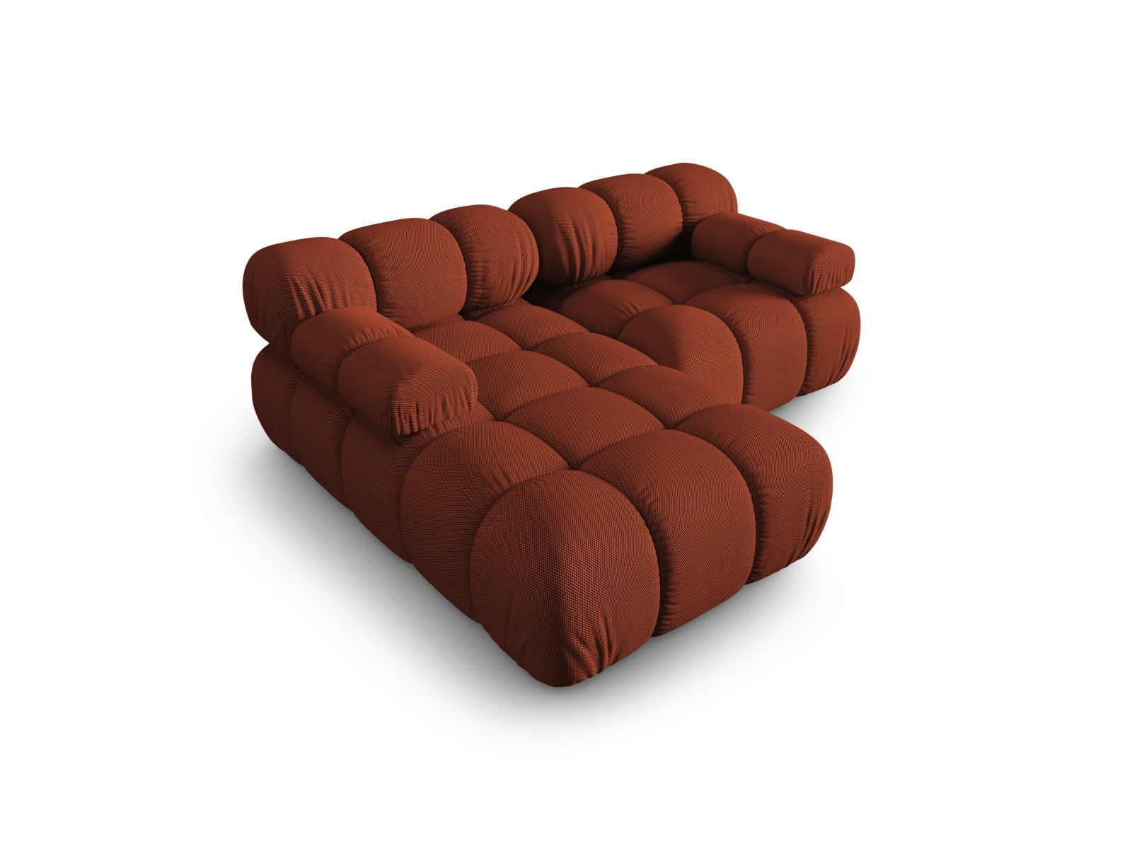 Modulares Bellis Ecksofa in Brick-Sonic, 3-Sitzer, 155 cm, linksseitig, perfekt für moderne Wohnkonzepte, erhältlich bei Micadoni.