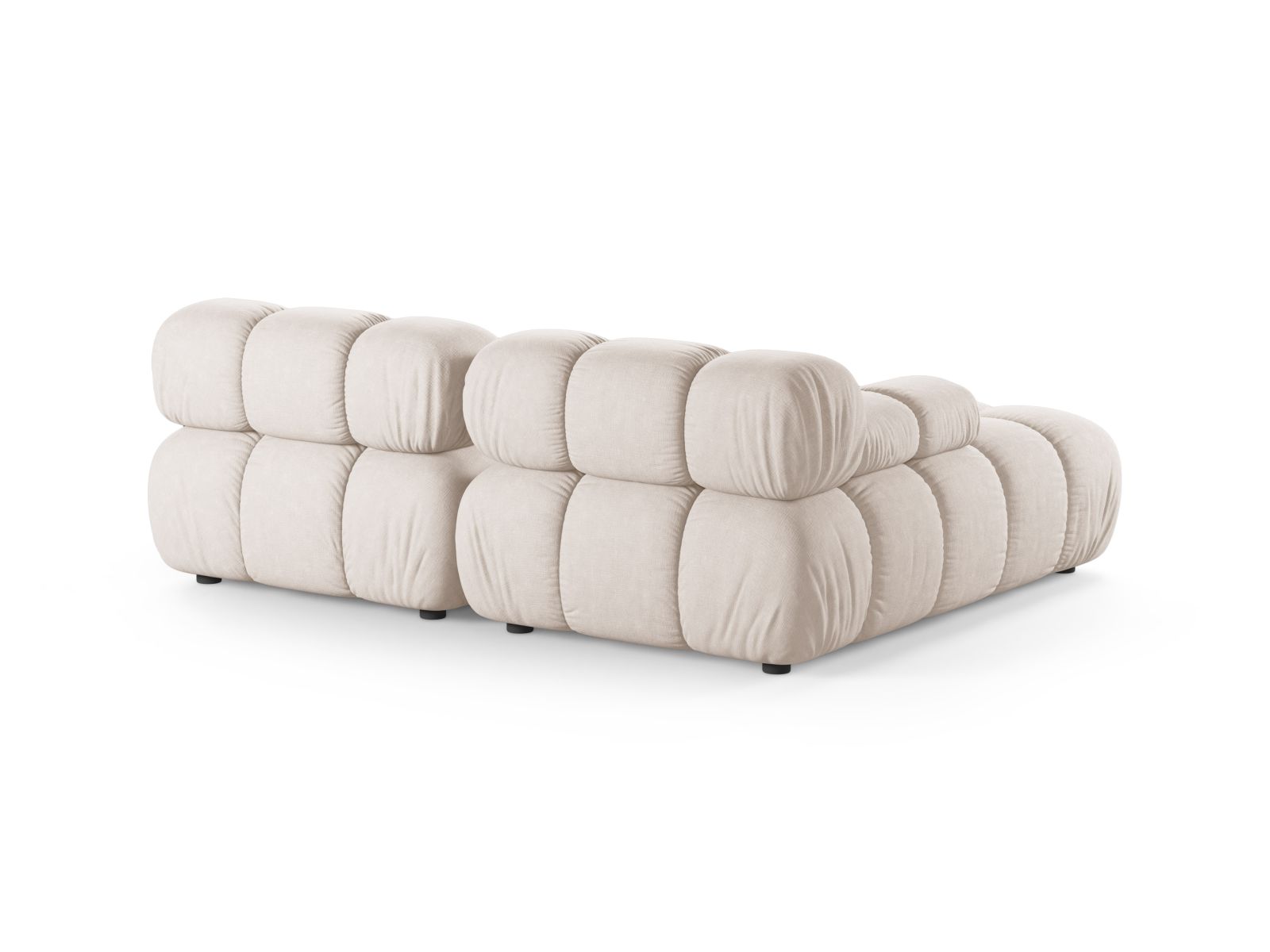 Stylisches, beiges 3-Sitzer Ecksofa Bellis von Micadoni, linksseitig, ideal für kreative Raumgestaltungen und entspannte Wohnatmosphäre.