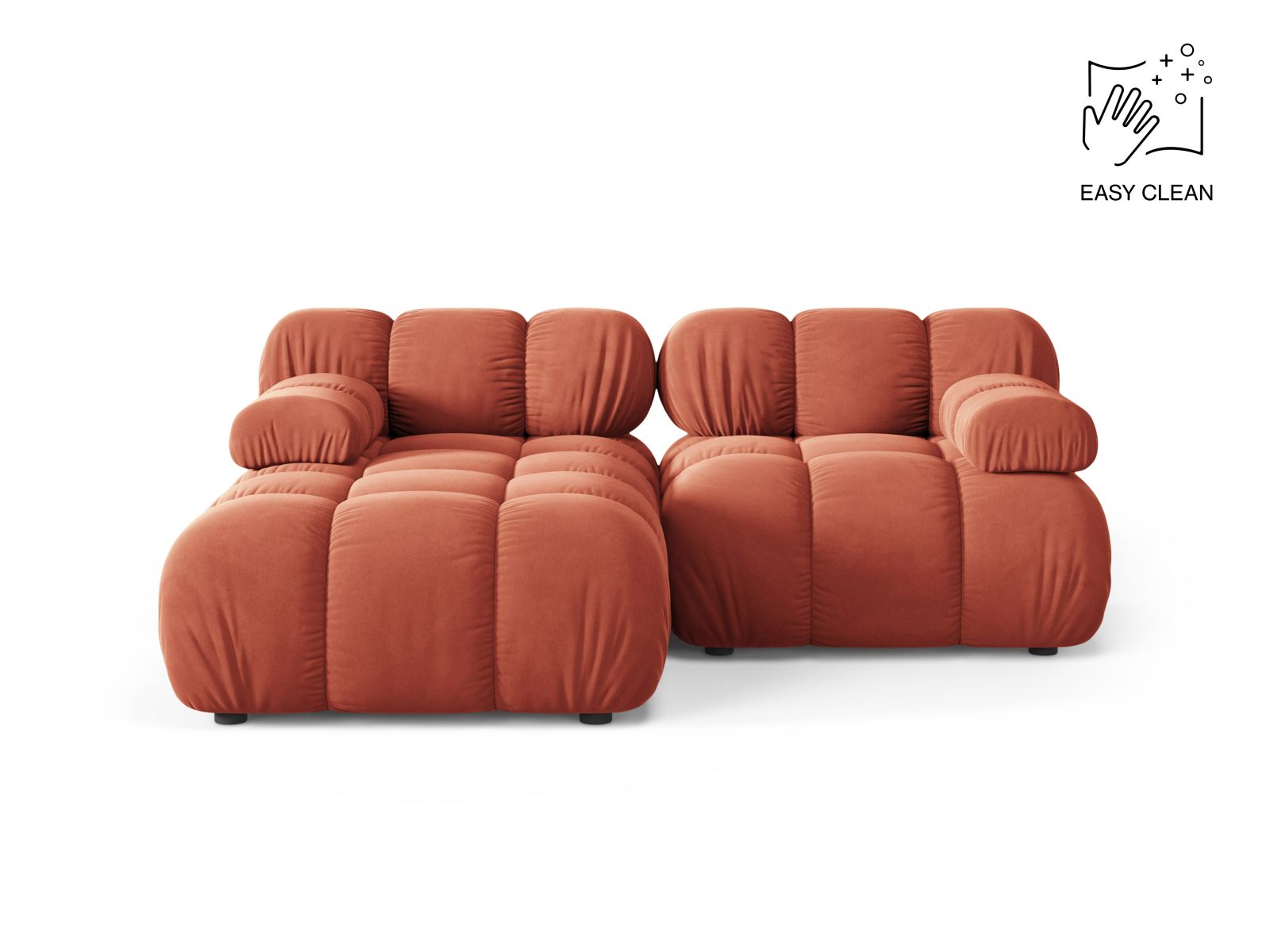 3-Sitzer Modular Ecksofa links Bellis in Coral-Venus präsentiert im Onlineshop von KAQTU Design AG. Ecksofa links ist von Micadoni