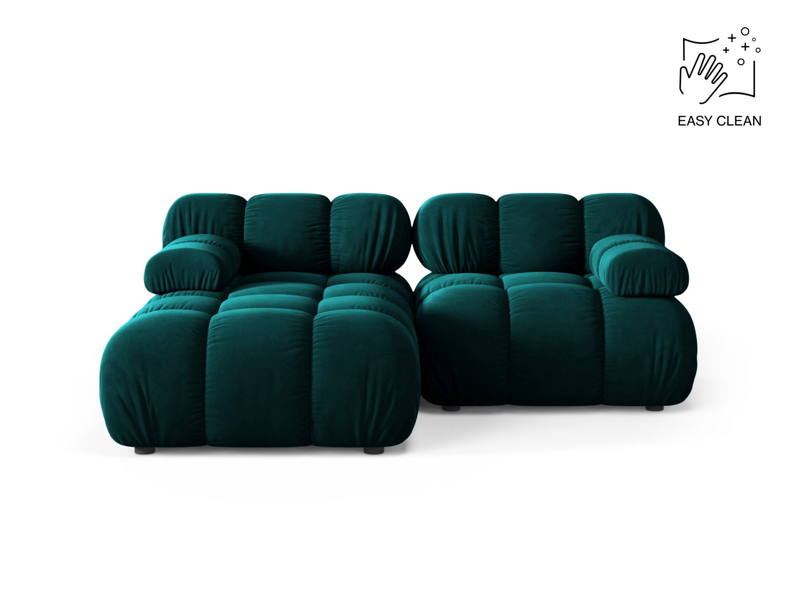 3-Sitzer Modular Ecksofa links Bellis in Deep Petrol-Venus präsentiert im Onlineshop von KAQTU Design AG. Ecksofa links ist von Micadoni