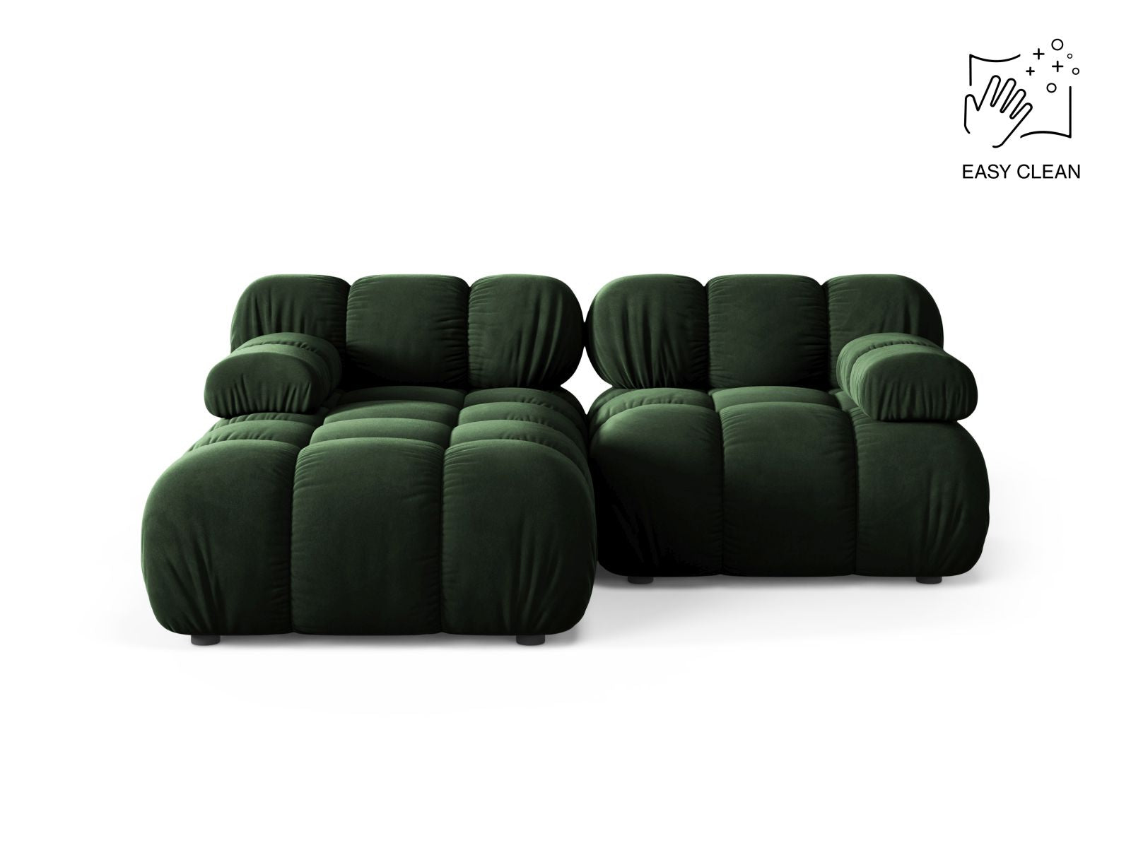 3-Sitzer Modular Ecksofa links Bellis in Bottle Green-Venus präsentiert im Onlineshop von KAQTU Design AG. Ecksofa links ist von Micadoni