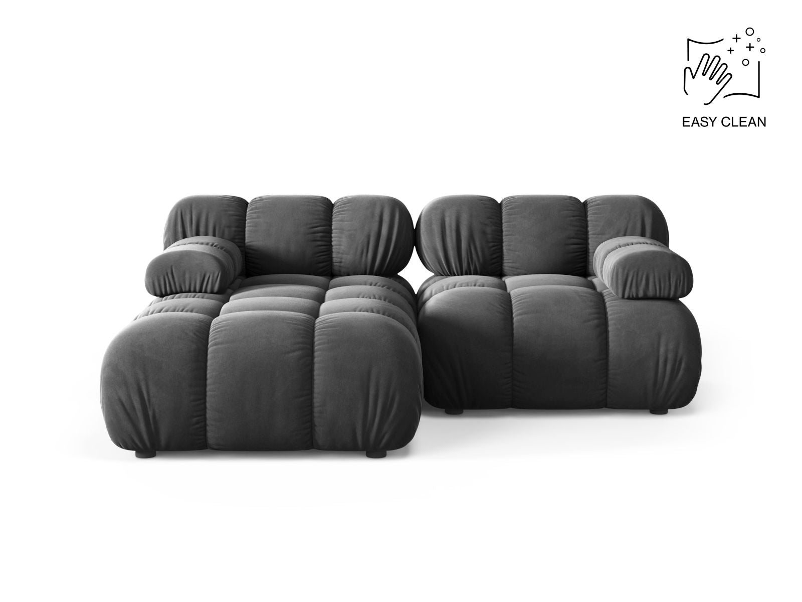 3-Sitzer Modular Ecksofa links Bellis in Grey-Venus präsentiert im Onlineshop von KAQTU Design AG. Ecksofa links ist von Micadoni