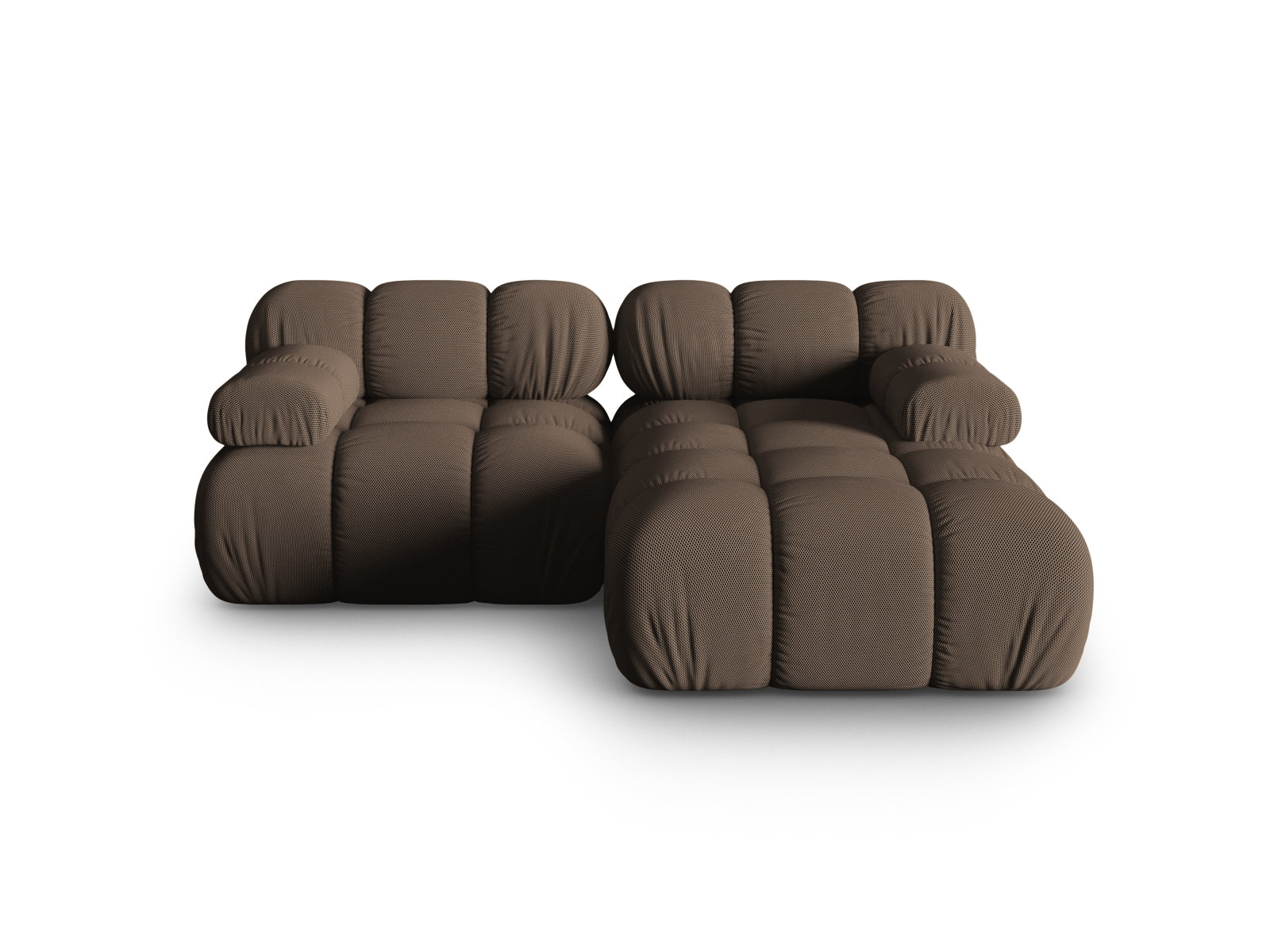 Bellis Modulares Ecksofa rechts 3 Sitzer 155cm in Brown-Sonic präsentiert im Onlineshop von KAQTU Design AG. L-Sofa rechts ist von Micadoni