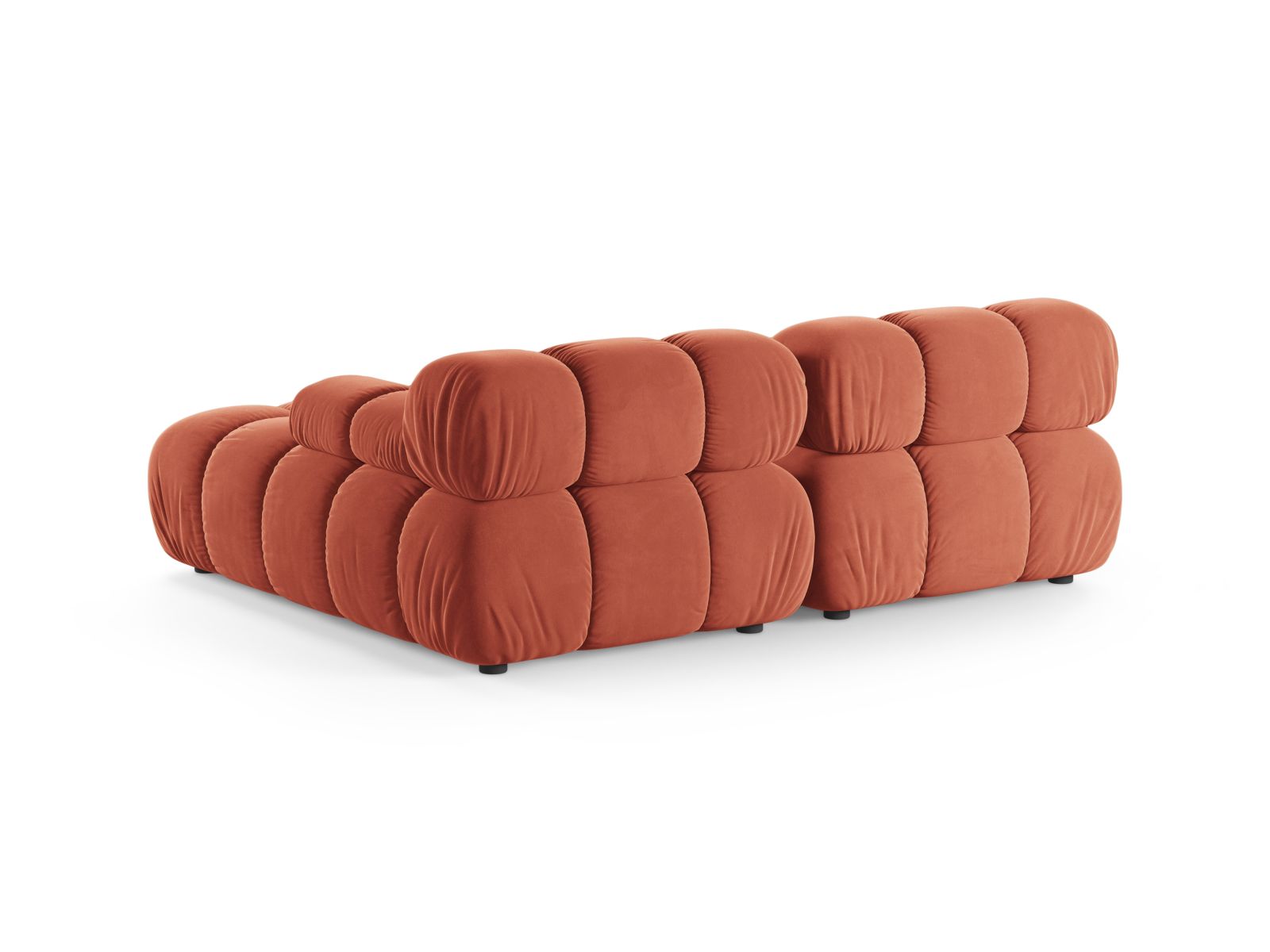 Elegantes 3-Sitzer Ecksofa Bellis in Coral-Venus, ideal für stilvolle Wohnräume, vereint Funktionalität und modernes Design von Micadoni.