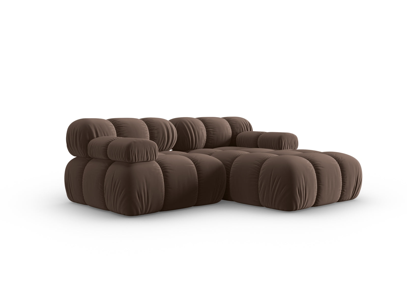 Erleben Sie das Bellis Velour Ecksofa rechts 3-Sitzer von Micadoni. Stilvolles Design, anpassbare Module und erstklassiger Komfort für Ihr Zuhause.