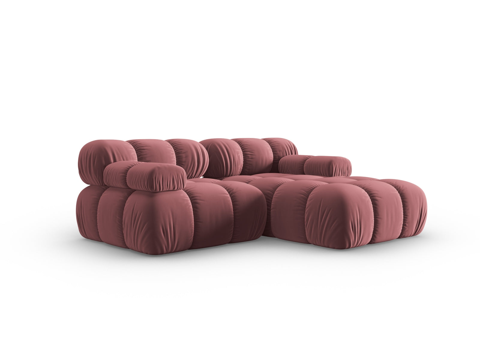 Erleben Sie das Bellis Velour Ecksofa rechts 3-Sitzer von Micadoni. Luxuriös, anpassbar und bequem – perfektes Highlight für Ihr Zuhause!