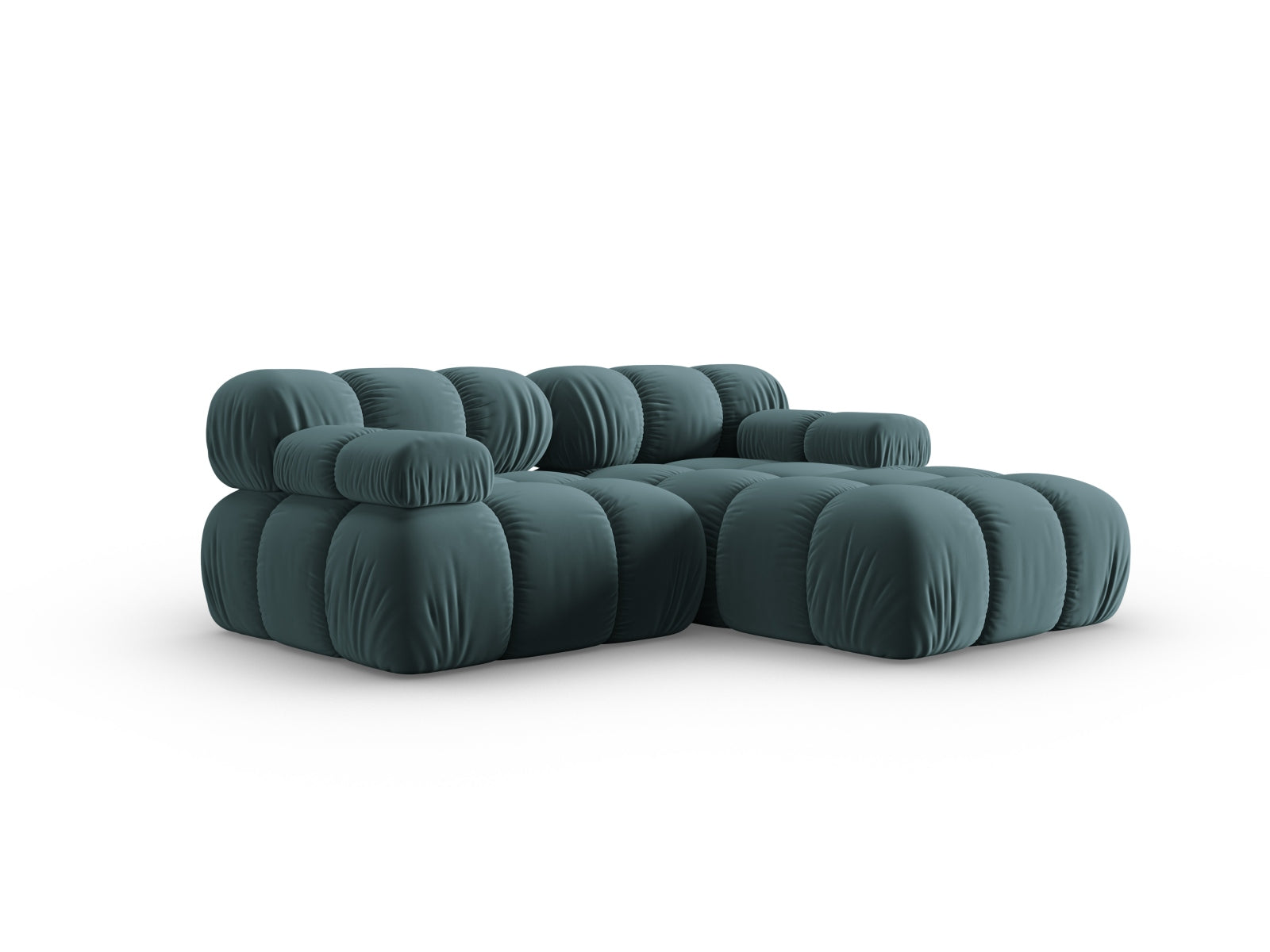 Erleben Sie das Bellis Velour Ecksofa rechts 3-Sitzer von Micadoni. Stilvolles Design, anpassbare Module und erstklassiger Komfort für Ihr Zuhause.