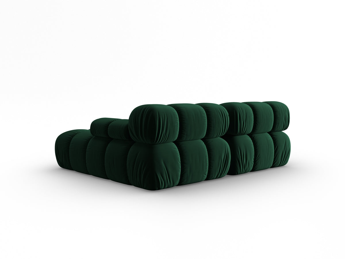 Bellis Velour modulares Ecksofa rechts 3 Sitzer 155cm in Bottle Green-Bluvel präsentiert im Onlineshop von KAQTU Design AG. L-Sofa rechts ist von Micadoni