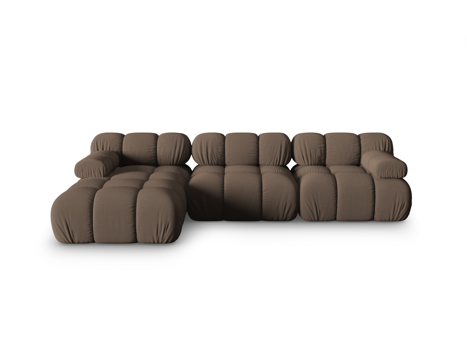 Bellis Modulares Ecksofa links 4 Sitzer 155cm in Brown-Sonic präsentiert im Onlineshop von KAQTU Design AG. L-Sofa links ist von Micadoni
