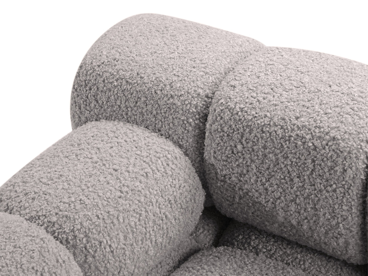 Bellis Boucle modulares Ecksofa links 4 Sitzer 155cm in Light Grey-Rolf präsentiert im Onlineshop von KAQTU Design AG. L-Sofa links ist von Micadoni