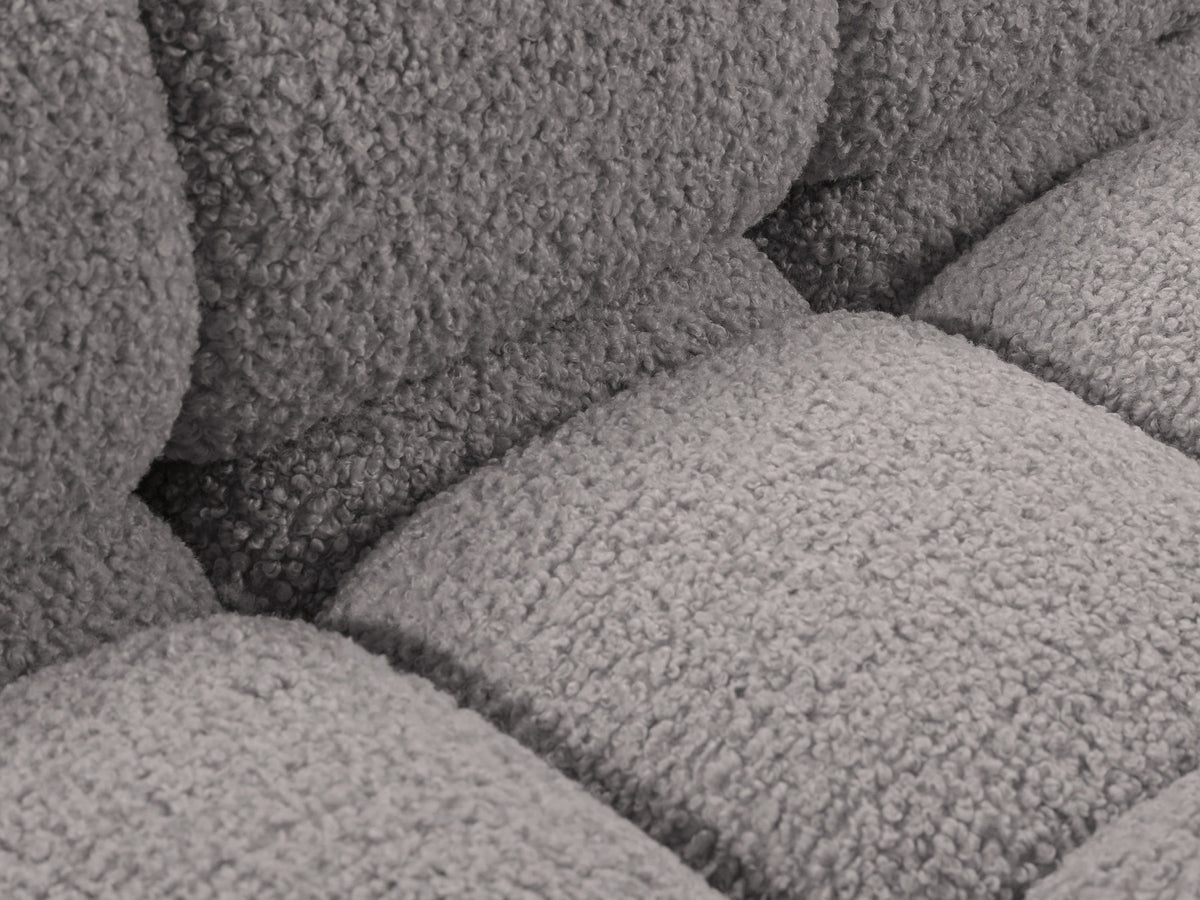 Bellis Boucle modulares Ecksofa links 4 Sitzer 155cm in Light Grey-Rolf präsentiert im Onlineshop von KAQTU Design AG. L-Sofa links ist von Micadoni