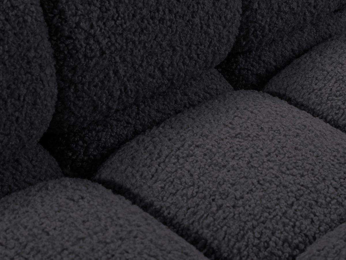 Bellis Boucle modulares Ecksofa links 4 Sitzer 155cm in Graphite-Rolf präsentiert im Onlineshop von KAQTU Design AG. L-Sofa links ist von Micadoni