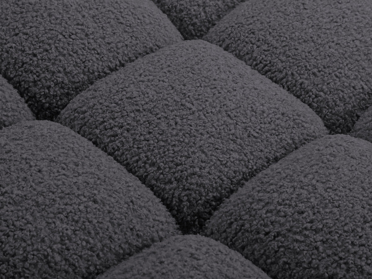 Bellis Boucle modulares Ecksofa links 4 Sitzer 155cm in Graphite-Rolf präsentiert im Onlineshop von KAQTU Design AG. L-Sofa links ist von Micadoni