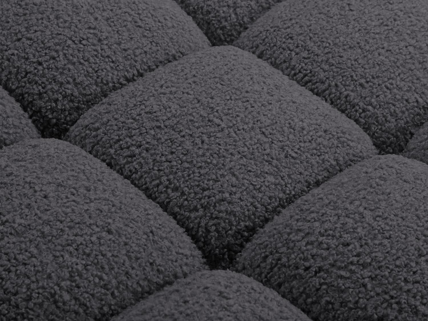 Bellis Boucle modulares Ecksofa links 4 Sitzer 155cm in Graphite präsentiert im Onlineshop von KAQTU Design AG. Ecksofa links ist von Micadoni