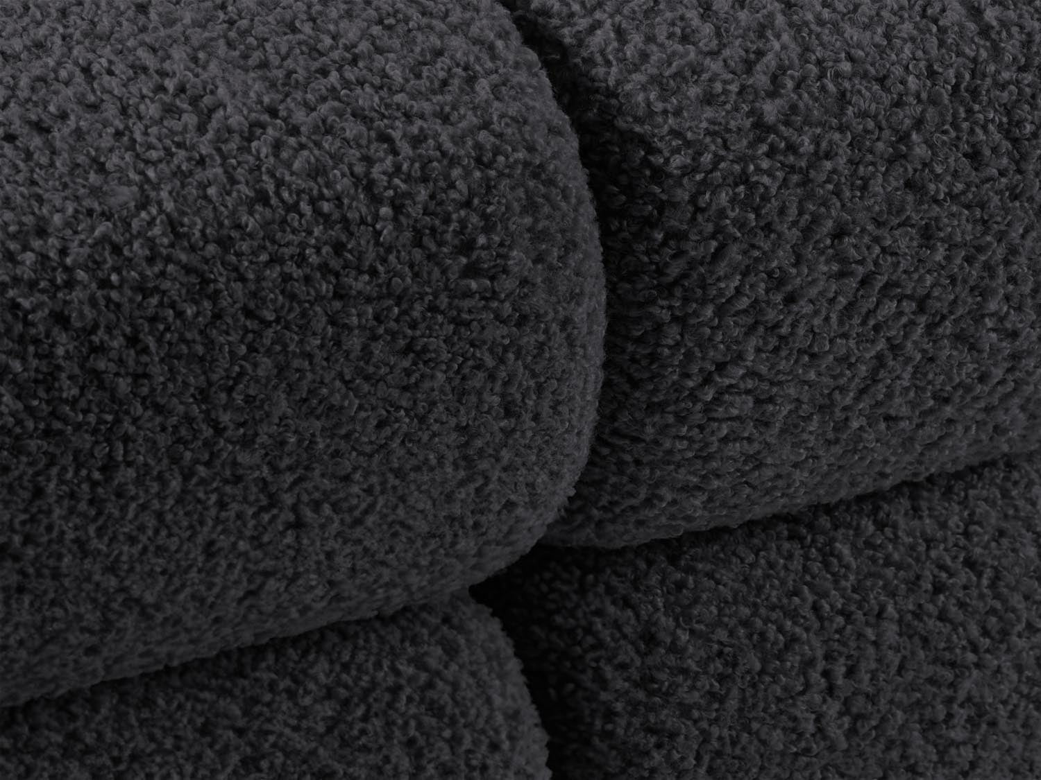 Bellis Boucle modulares Ecksofa links 4 Sitzer 155cm in Graphite präsentiert im Onlineshop von KAQTU Design AG. Ecksofa links ist von Micadoni