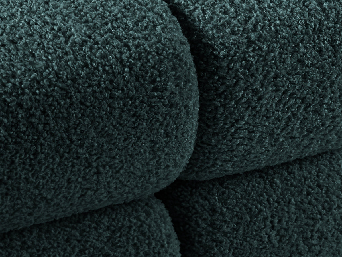 Bellis Boucle modulares Ecksofa links 4 Sitzer 155cm in Petrol-Rolf präsentiert im Onlineshop von KAQTU Design AG. L-Sofa links ist von Micadoni
