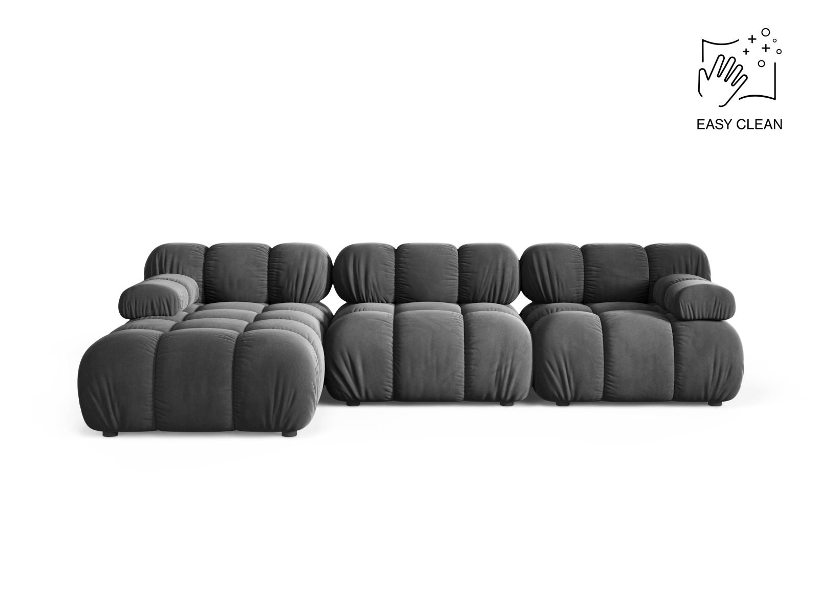 4-Sitzer Modular Ecksofa links Bellis in Grey-Venus präsentiert im Onlineshop von KAQTU Design AG. Ecksofa links ist von Micadoni
