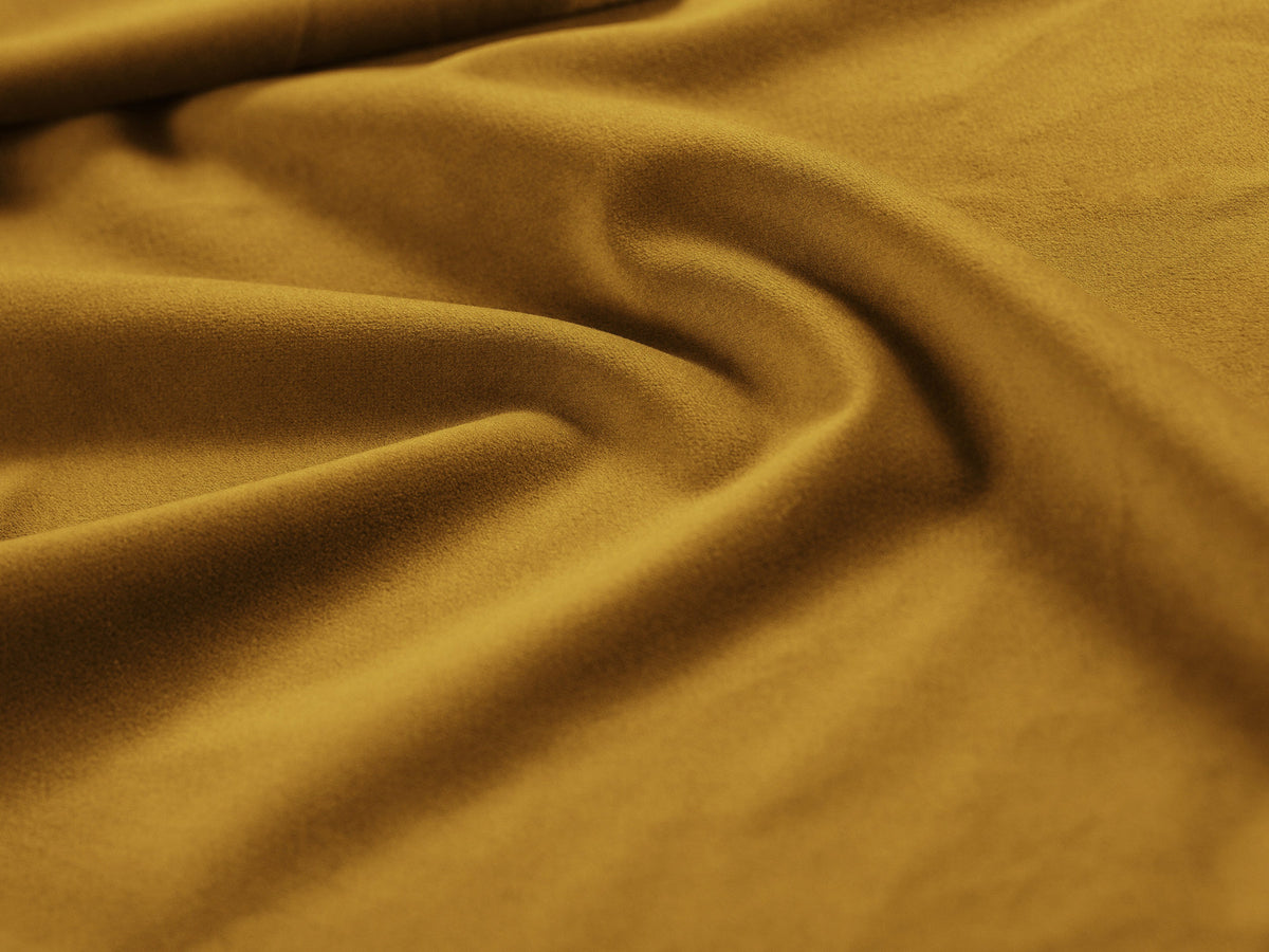 Bellis Velour modulares Ecksofa links 4 Sitzer 155cm in Yellow-Bluvel präsentiert im Onlineshop von KAQTU Design AG. L-Sofa links ist von Micadoni