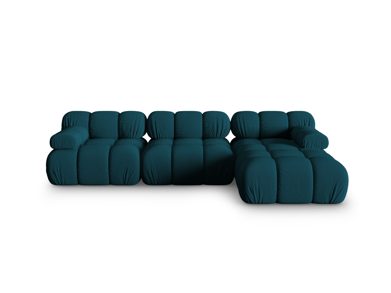 Bellis Modulares Ecksofa rechts 4 Sitzer 155cm in Navy Blue-Sonic präsentiert im Onlineshop von KAQTU Design AG. L-Sofa rechts ist von Micadoni