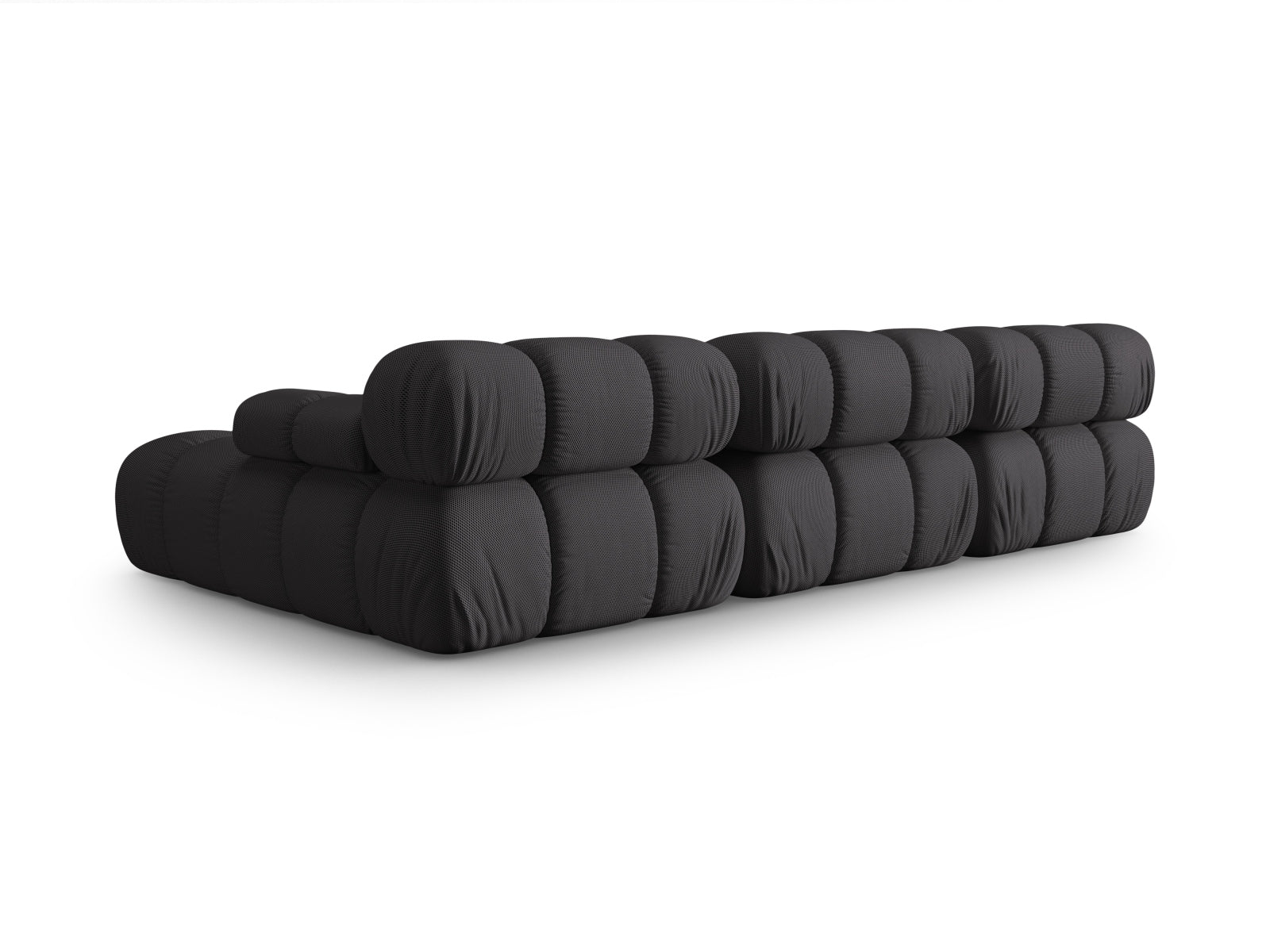 Elegantes, modulares Ecksofa Bellis in Espresso-Sonic, 4-Sitzer, 155 cm, ideal für stilvolle Wohnräume und entspannte Stunden.