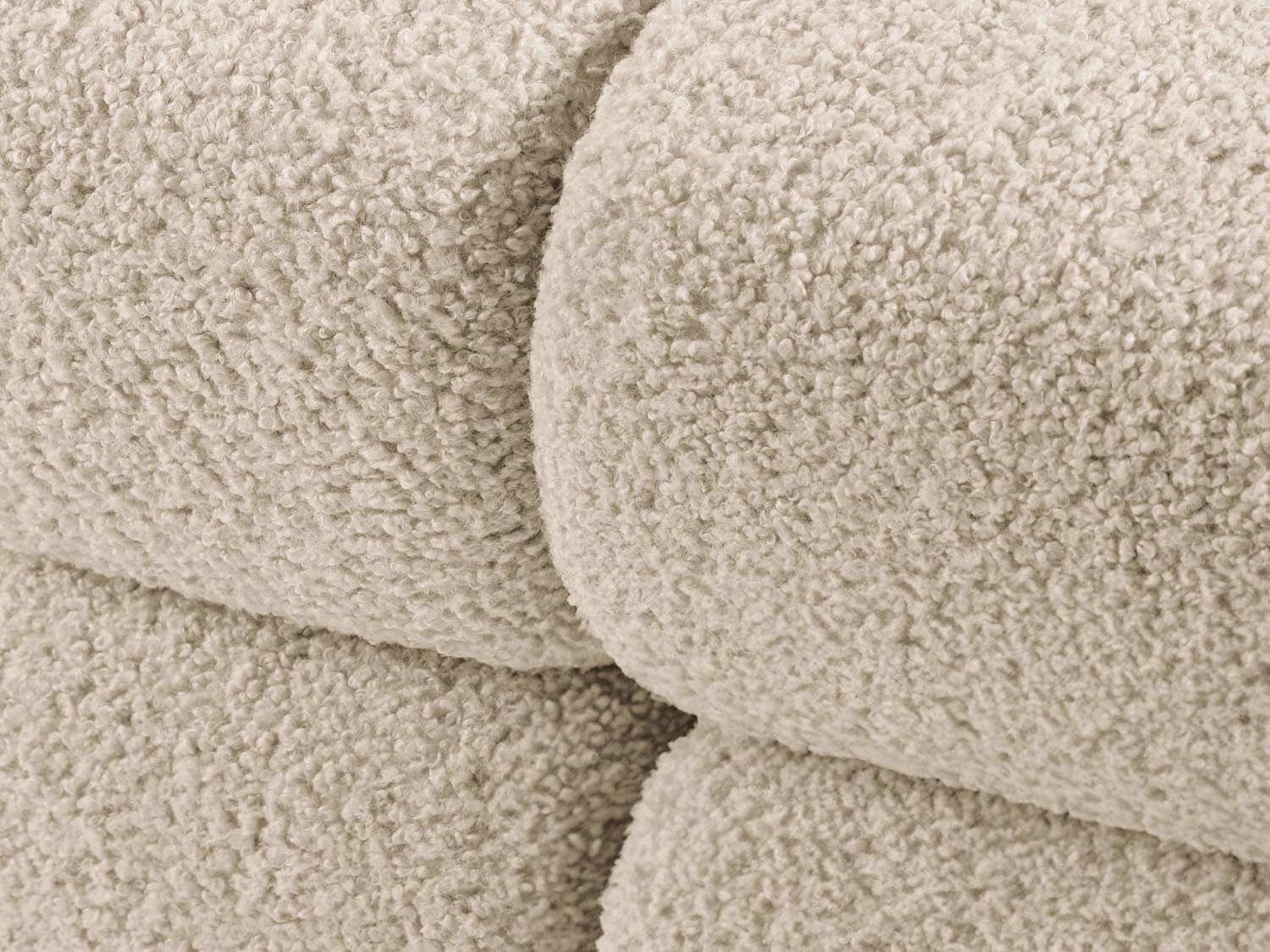 Bellis Boucle modulares Ecksofa rechts 4 Sitzer 155cm in Light Beige präsentiert im Onlineshop von KAQTU Design AG. Ecksofa rechts ist von Micadoni
