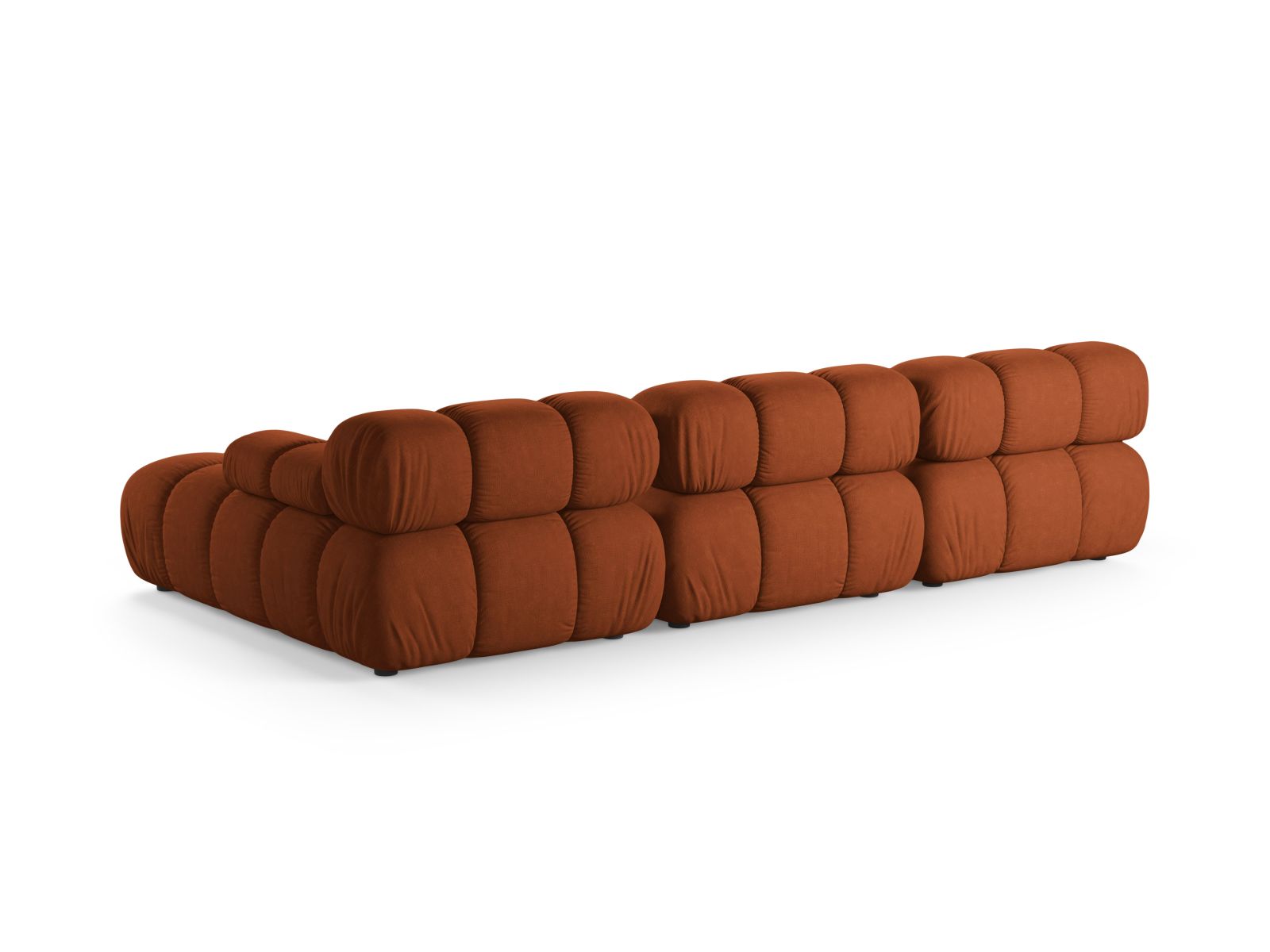 Elegantes 4-Sitzer Ecksofa Bellis in warmem Brick-Liberty, ideal für einladende Wohnräume und entspannte Stunden von Micadoni.
