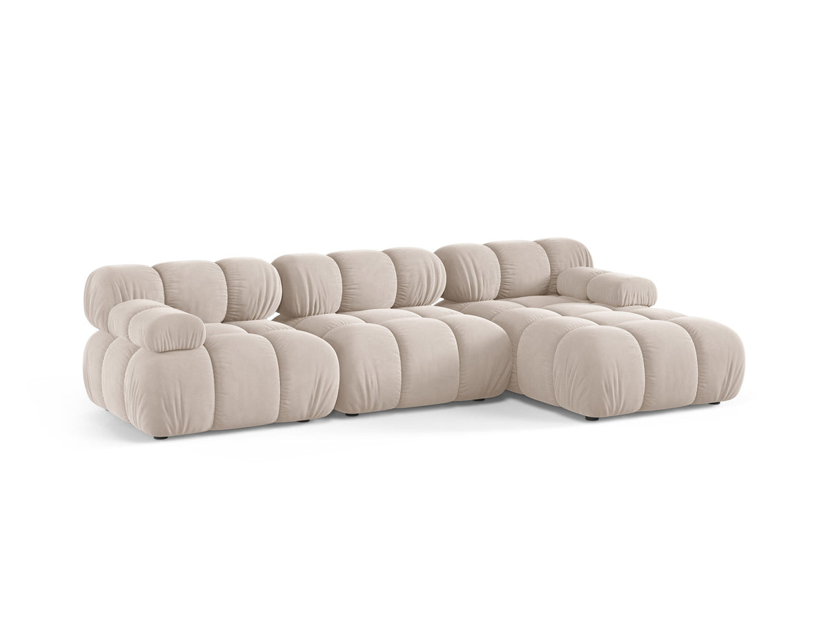 4-Sitzer Modular Ecksofa rechts Bellis in Light Beige-Venus präsentiert im Onlineshop von KAQTU Design AG. L-Sofa rechts ist von Micadoni