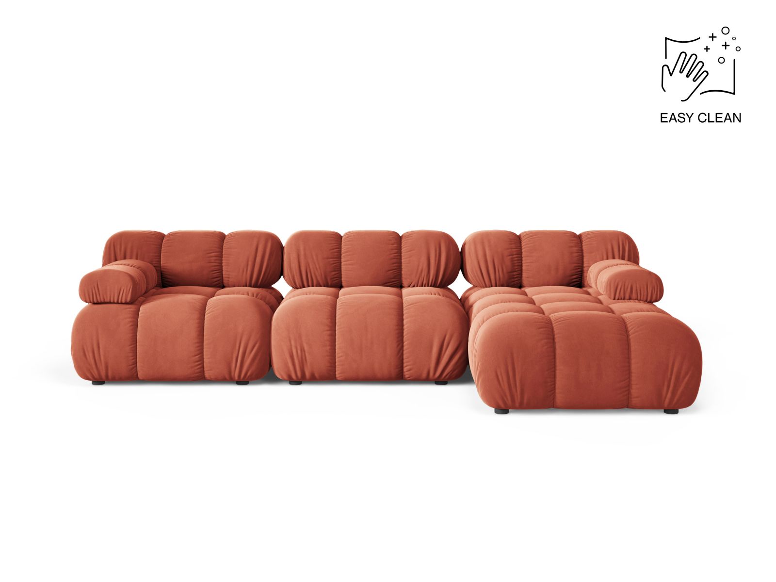 4-Sitzer Modular Ecksofa rechts Bellis in Coral-Venus präsentiert im Onlineshop von KAQTU Design AG. Ecksofa rechts ist von Micadoni