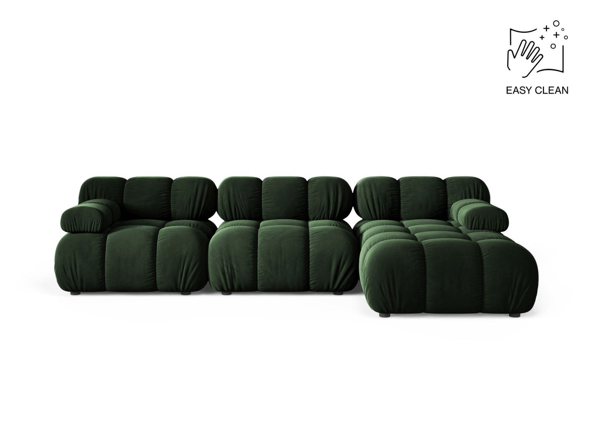 4-Sitzer Modular Ecksofa rechts Bellis in Bottle Green-Venus präsentiert im Onlineshop von KAQTU Design AG. Ecksofa rechts ist von Micadoni