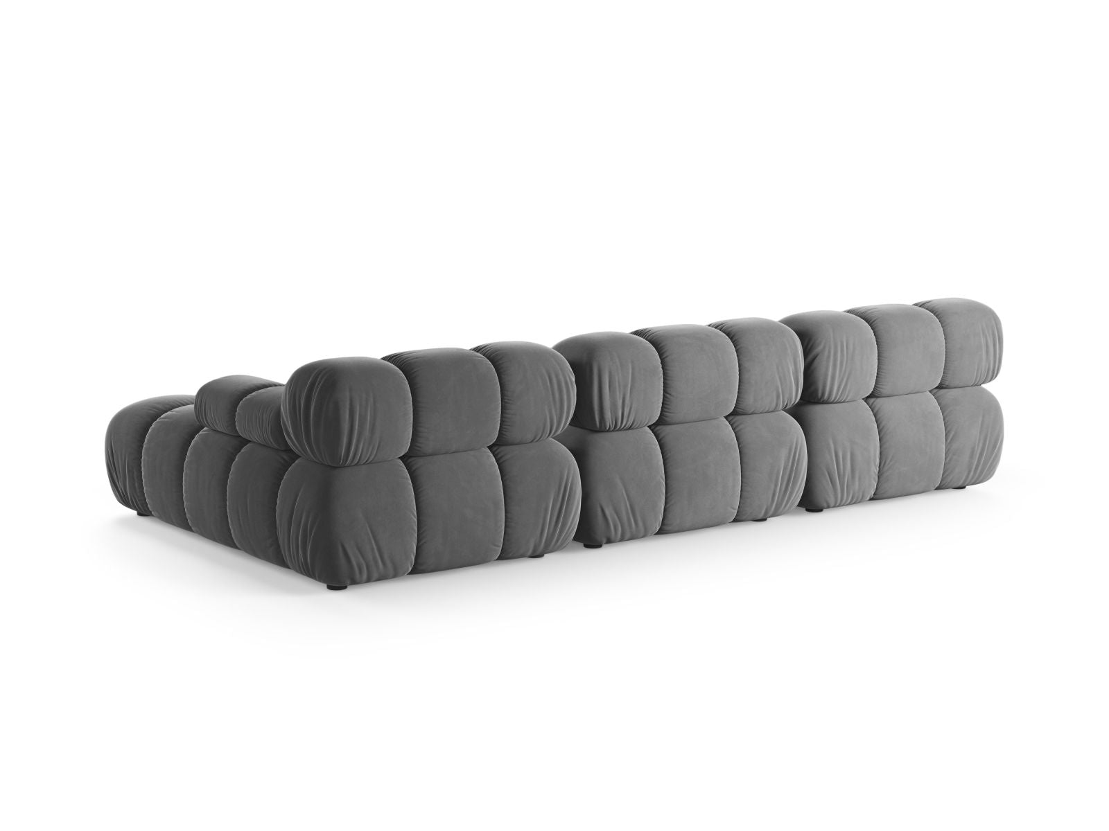 Modulares 4-Sitzer Ecksofa rechts Bellis in modernem Design, ideal für entspannte Stunden und stilvolle Einrichtungsideen.
