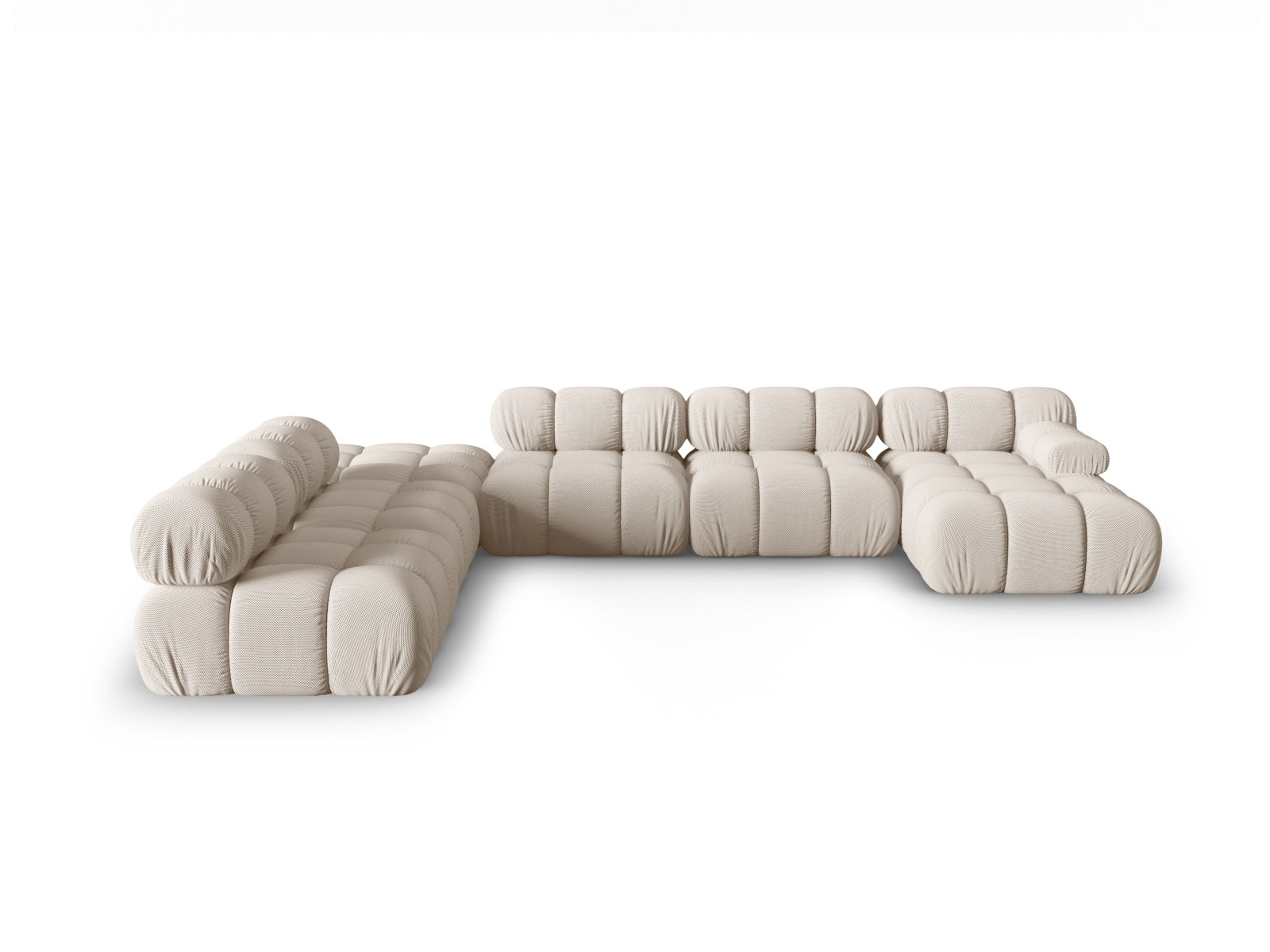 Bellis Modulares Panoramic Ecksofa links 7 Sitzer 282cm in Light Beige-Sonic präsentiert im Onlineshop von KAQTU Design AG. Ecksofa links ist von Micadoni