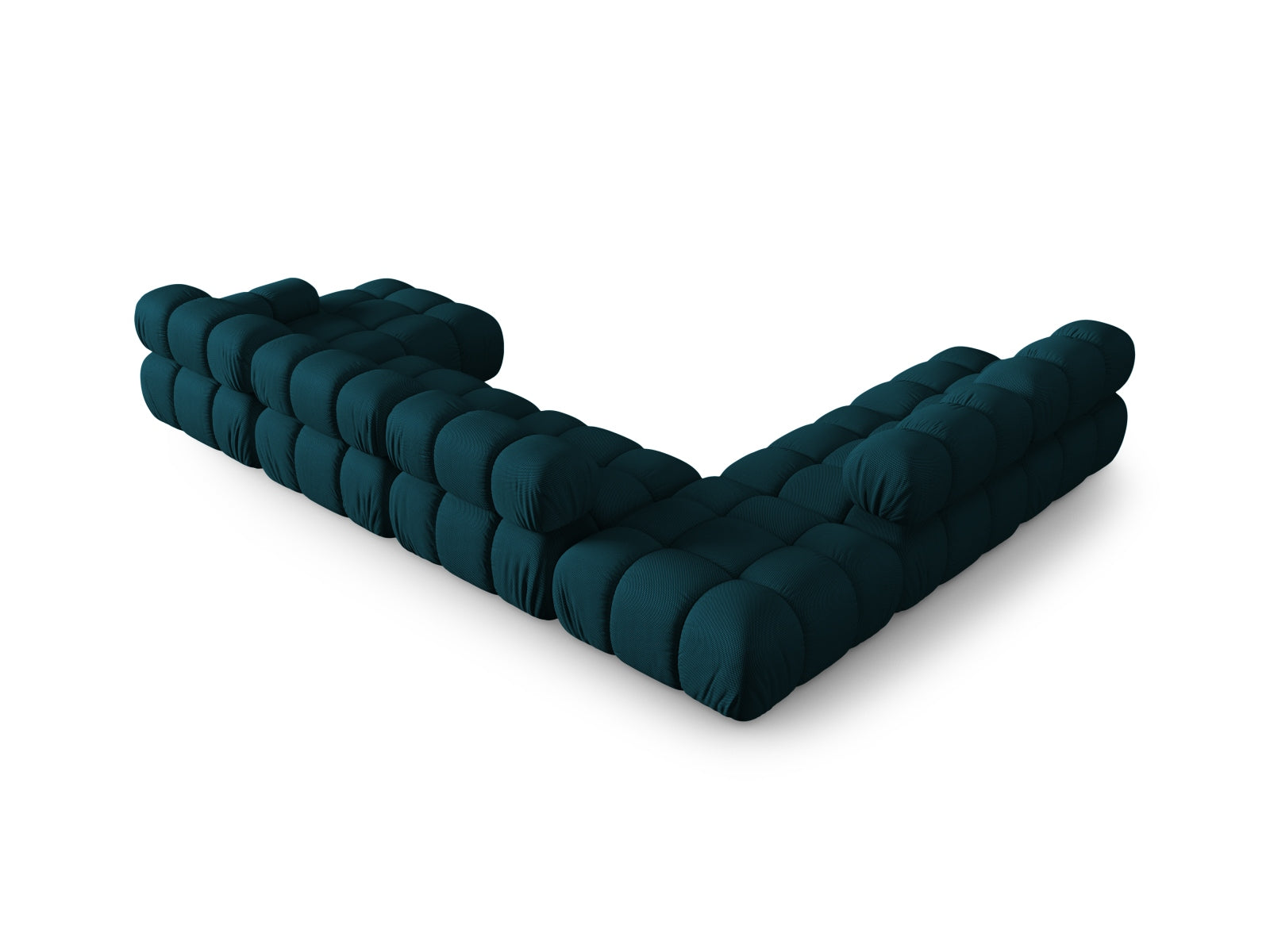 Elegantes Bellis Ecksofa in Navy Blue-Sonic, 7 Sitzer, 282 cm, perfekt für stilvolle Wohnzimmer, vereint Funktionalität und modernes Design.