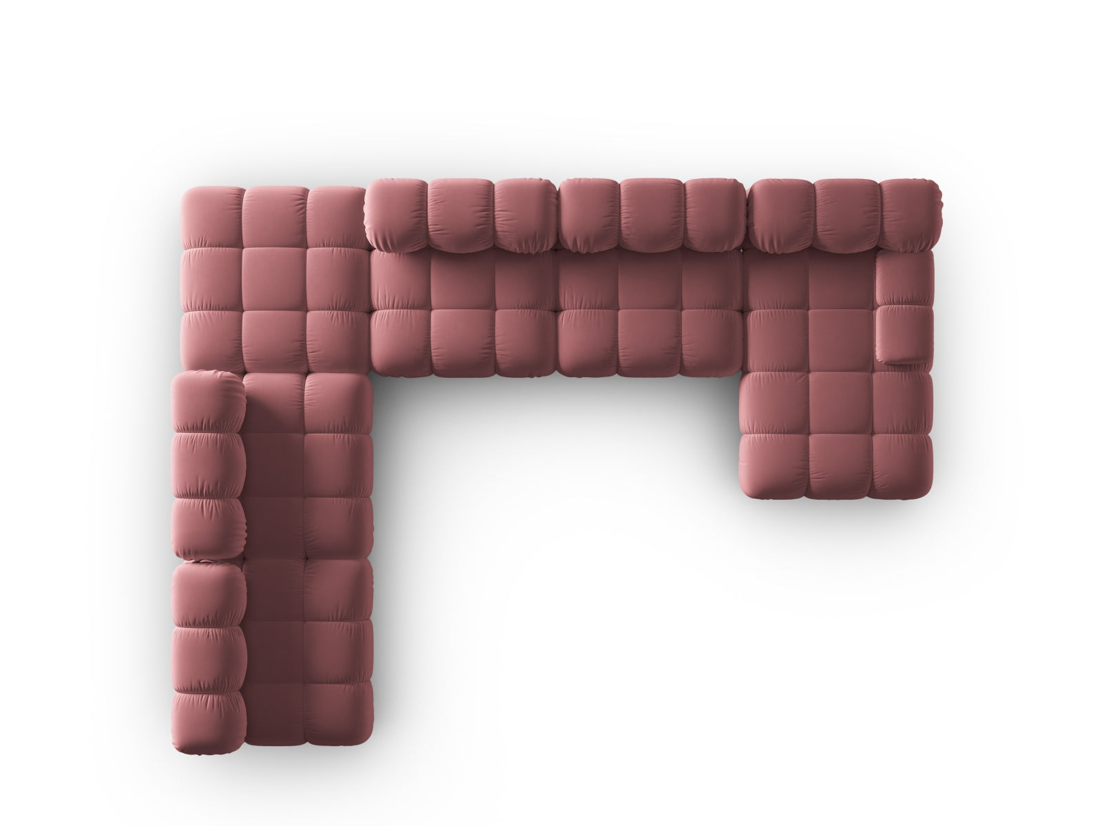 Entdecken Sie das Bellis Velour Ecksofa links – ein stilvolles 7-Sitzer Sofa (282 cm) mit hochwertigem Velourstoff, ideal für gemütliche Stunden und individuelle Gestaltung.