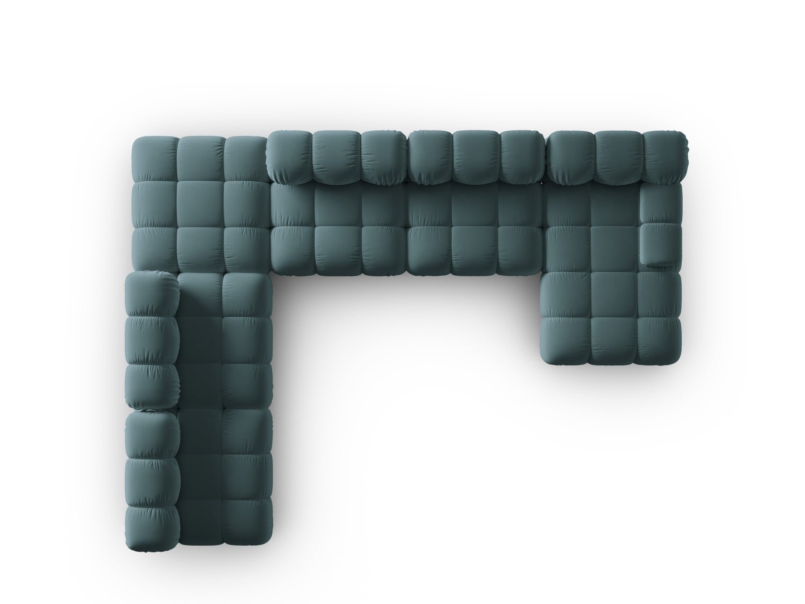 Entdecken Sie das Bellis Velour Ecksofa links – ein stilvolles 7-Sitzer Sofa mit 282 cm, das durch hochwertige Materialien und flexibles Design überzeugt.