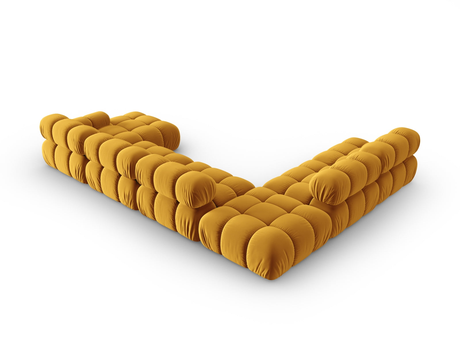 Erleben Sie das Bellis Velour Ecksofa links – ein stilvolles 7-Sitzer Sofa (282 cm) aus edlem Velour, das Komfort und individuelle Gestaltungsmöglichkeiten bietet.
