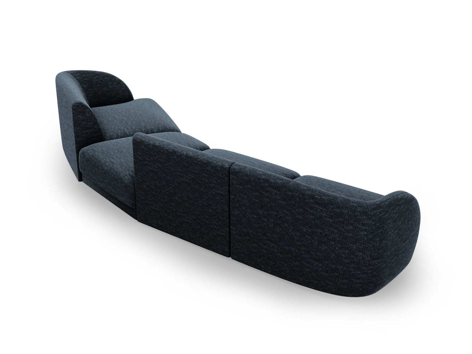 Miley Modulares Sofa rechts 4 Sitzer in Royal Blue präsentiert im Onlineshop von KAQTU Design AG. L-Sofa rechts ist von Micadoni