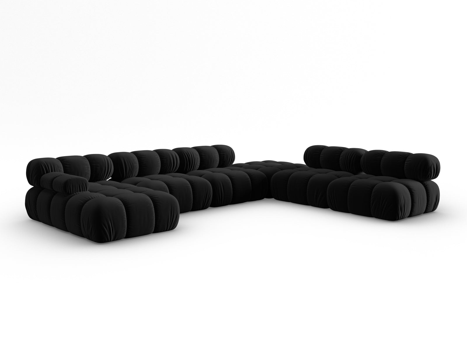 Erleben Sie das Bellis Velour Ecksofa von Micadoni – ein elegantes 7-Sitzer Sofa mit 282 cm, das Stil, Komfort und Funktionalität vereint.