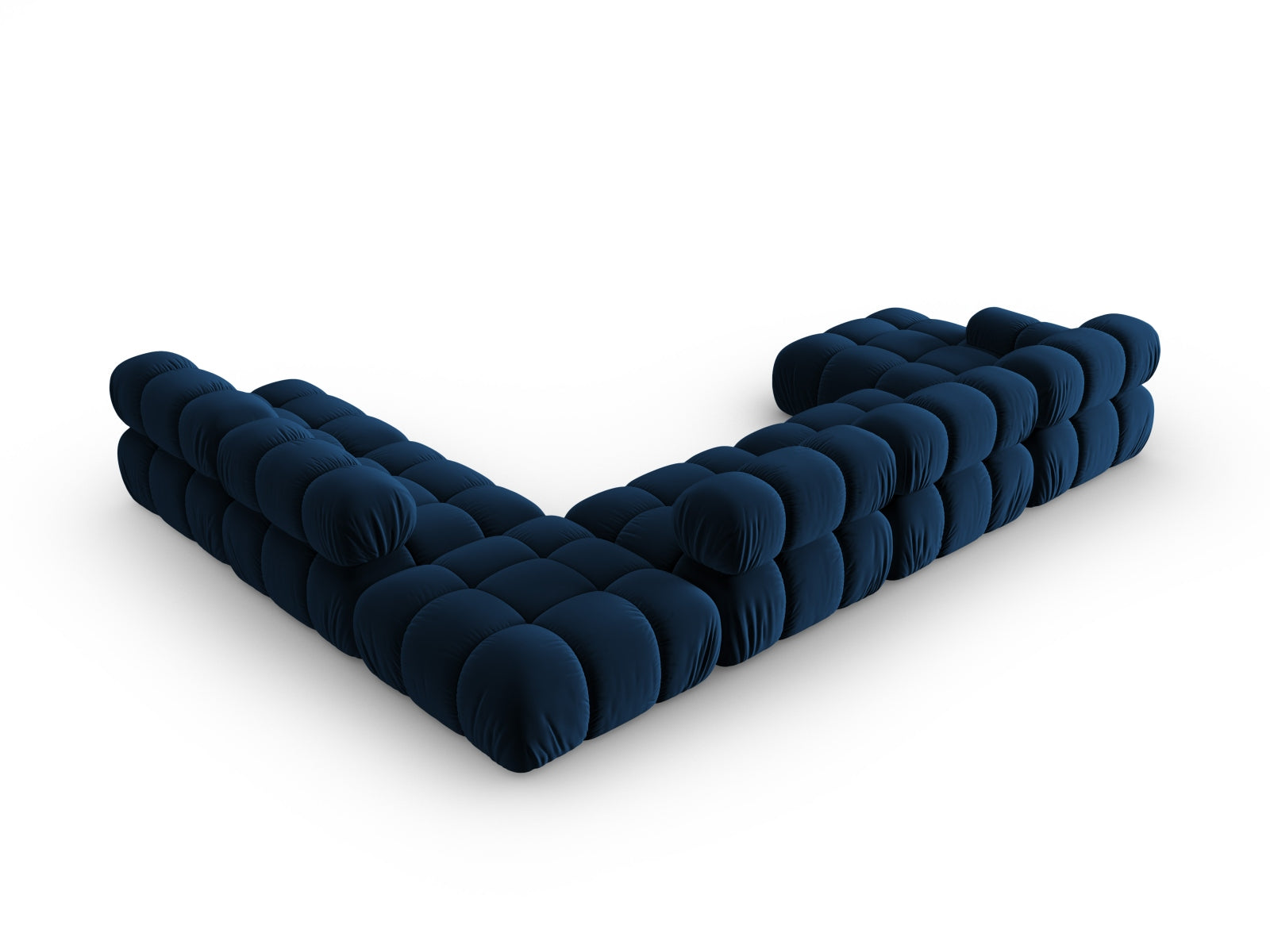 Erleben Sie das Bellis Velour Ecksofa von Micadoni – ein elegantes 7-Sitzer Sofa mit modularem Design, ideal für stilvolle Wohnräume.