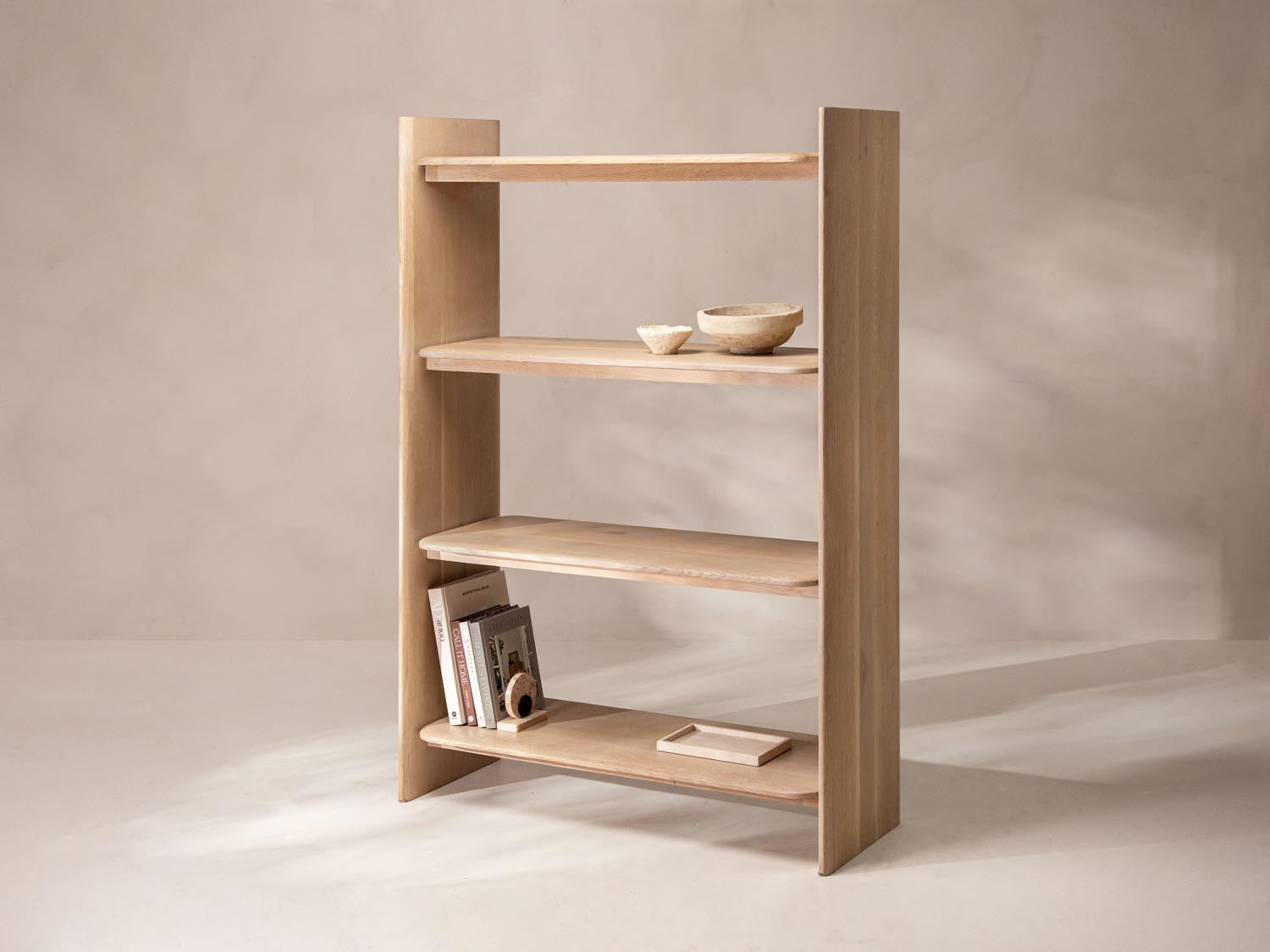 Bücherregal Aggie, 120x40x170 in  präsentiert im Onlineshop von KAQTU Design AG. Bücherregal ist von Micadoni