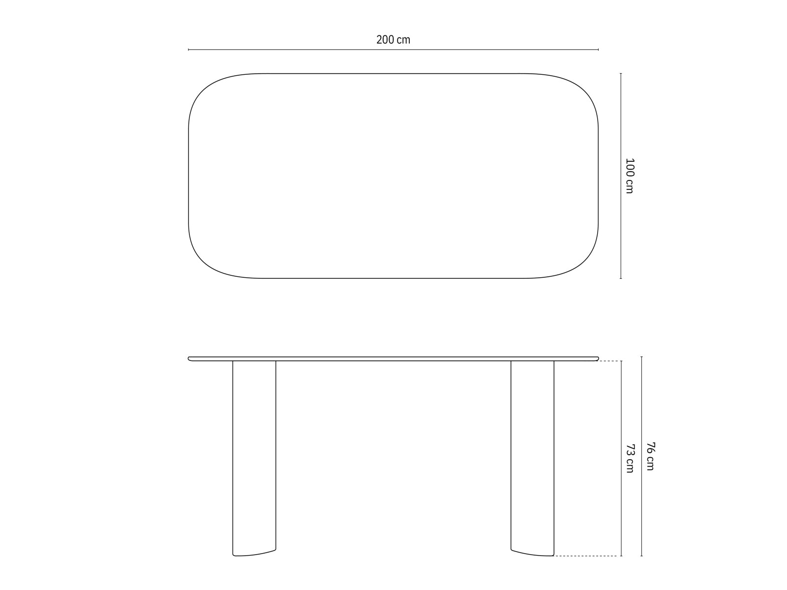 Esstisch Aggie 8 Plätze, 200x100 in  präsentiert im Onlineshop von KAQTU Design AG. Esstisch ist von Micadoni