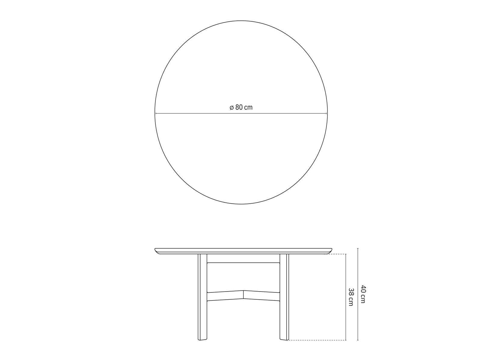 Kaffeetisch Bia 80x80 in  präsentiert im Onlineshop von KAQTU Design AG. Couchtisch ist von Micadoni