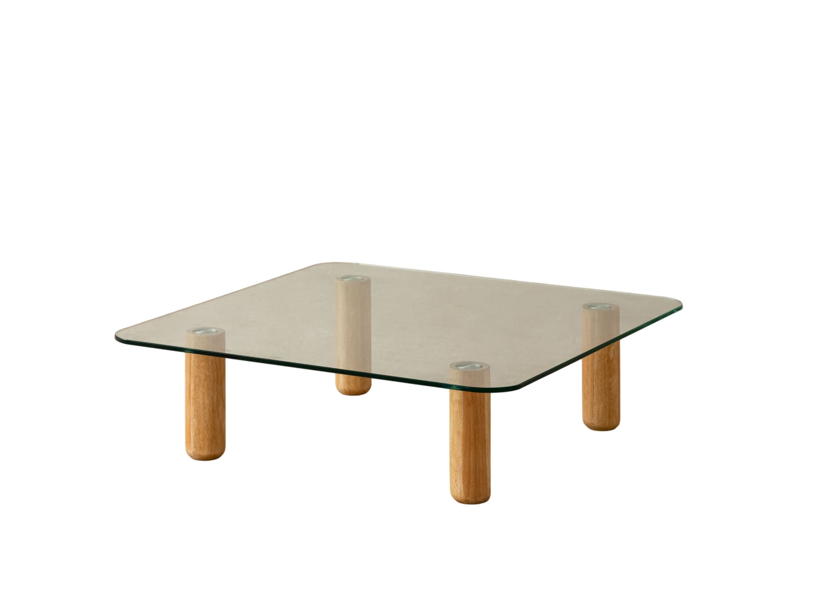 Kaffeetisch Moscarte Transparent, 90x90 in  präsentiert im Onlineshop von KAQTU Design AG. Couchtisch ist von Micadoni