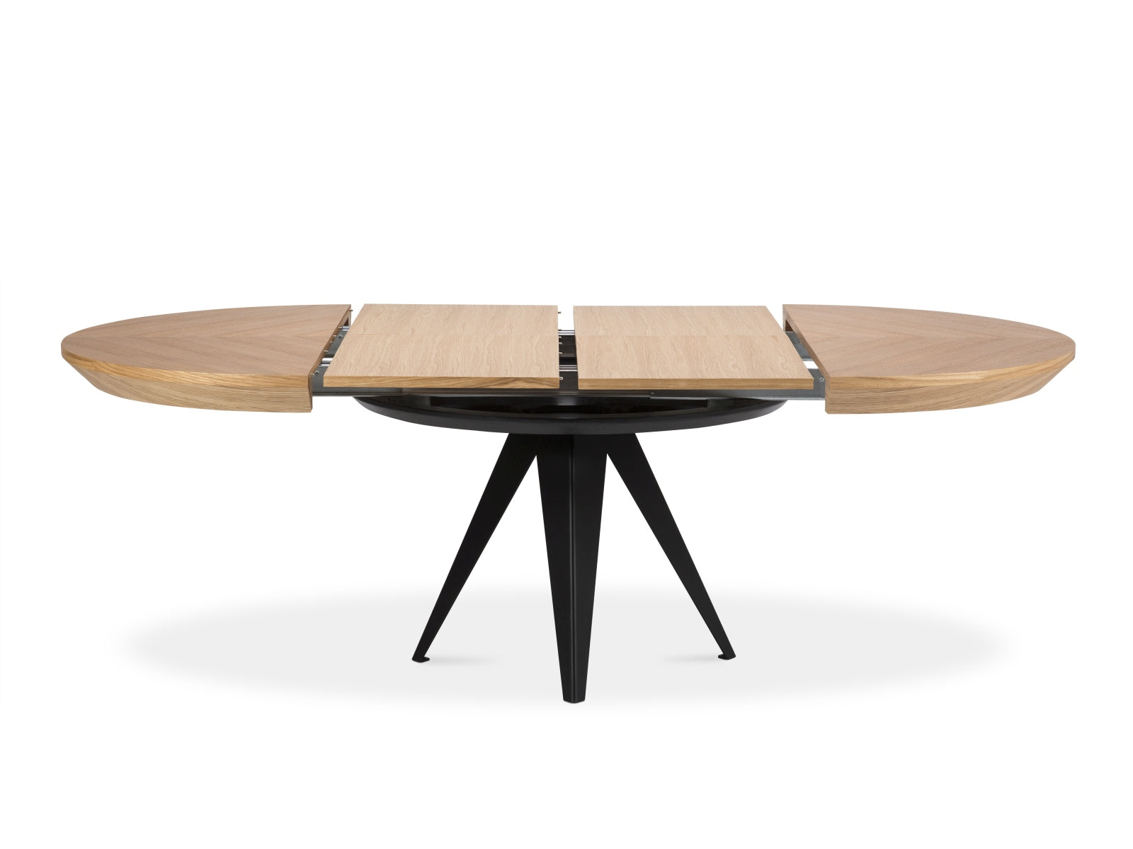 Toni ausziehbarer Tisch 8 Sitzer in Eiche natur Furnier präsentiert im Onlineshop von KAQTU Design AG. Esstisch ist von Micadoni