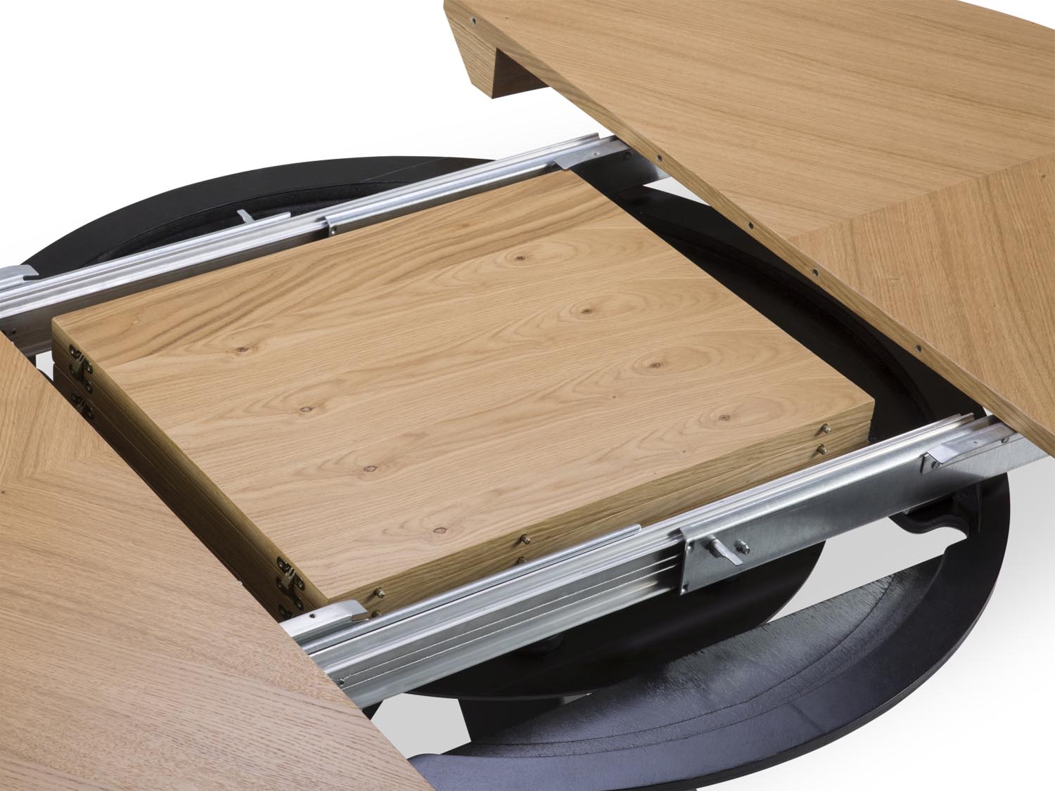 Toni ausziehbarer Tisch 8 Sitzer in Eiche natur Furnier präsentiert im Onlineshop von KAQTU Design AG. Esstisch ist von Micadoni
