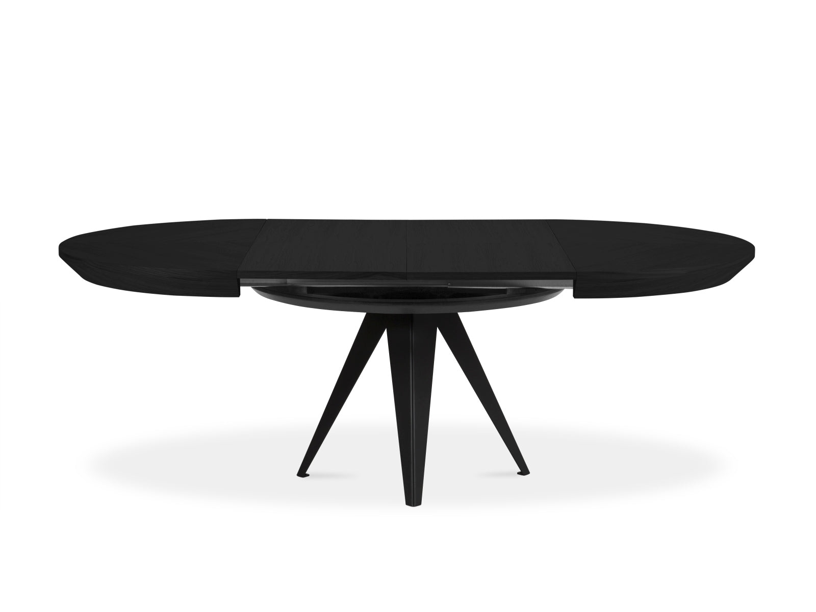 Toni ausziehbarer Tisch 8 Sitzer in Eiche schwarz Furnier präsentiert im Onlineshop von KAQTU Design AG. Esstisch ist von Micadoni