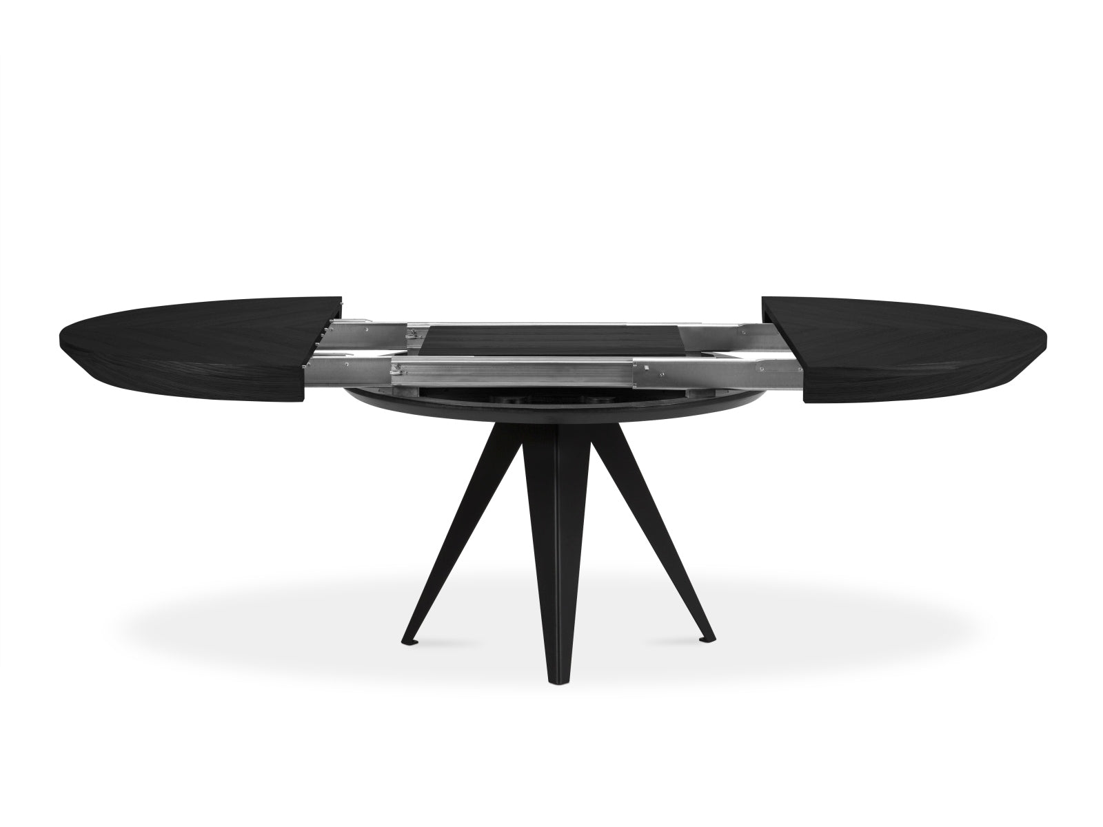 Toni ausziehbarer Tisch 8 Sitzer in Eiche schwarz Furnier präsentiert im Onlineshop von KAQTU Design AG. Esstisch ist von Micadoni