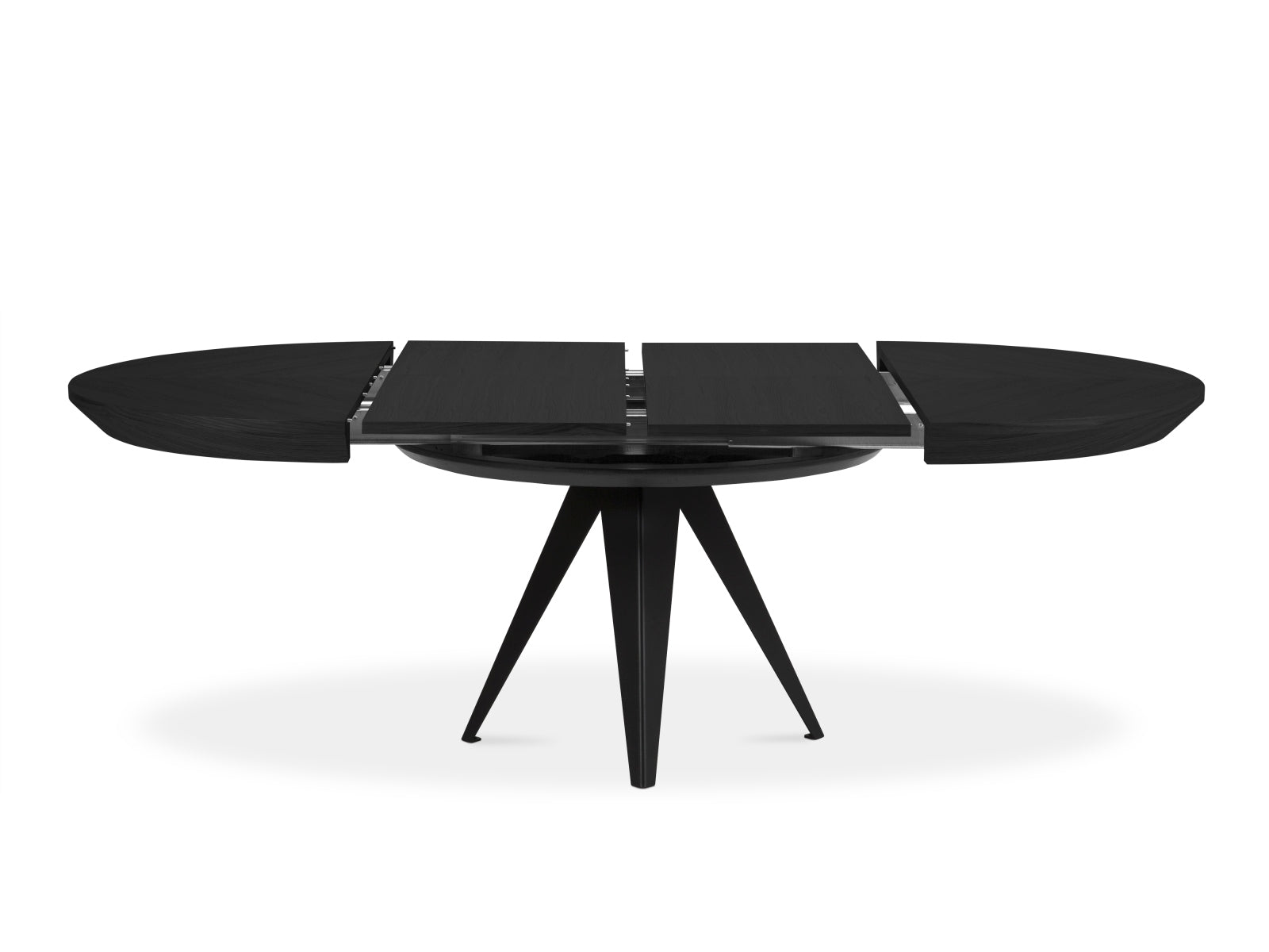 Toni ausziehbarer Tisch 8 Sitzer in Eiche schwarz Furnier präsentiert im Onlineshop von KAQTU Design AG. Esstisch ist von Micadoni