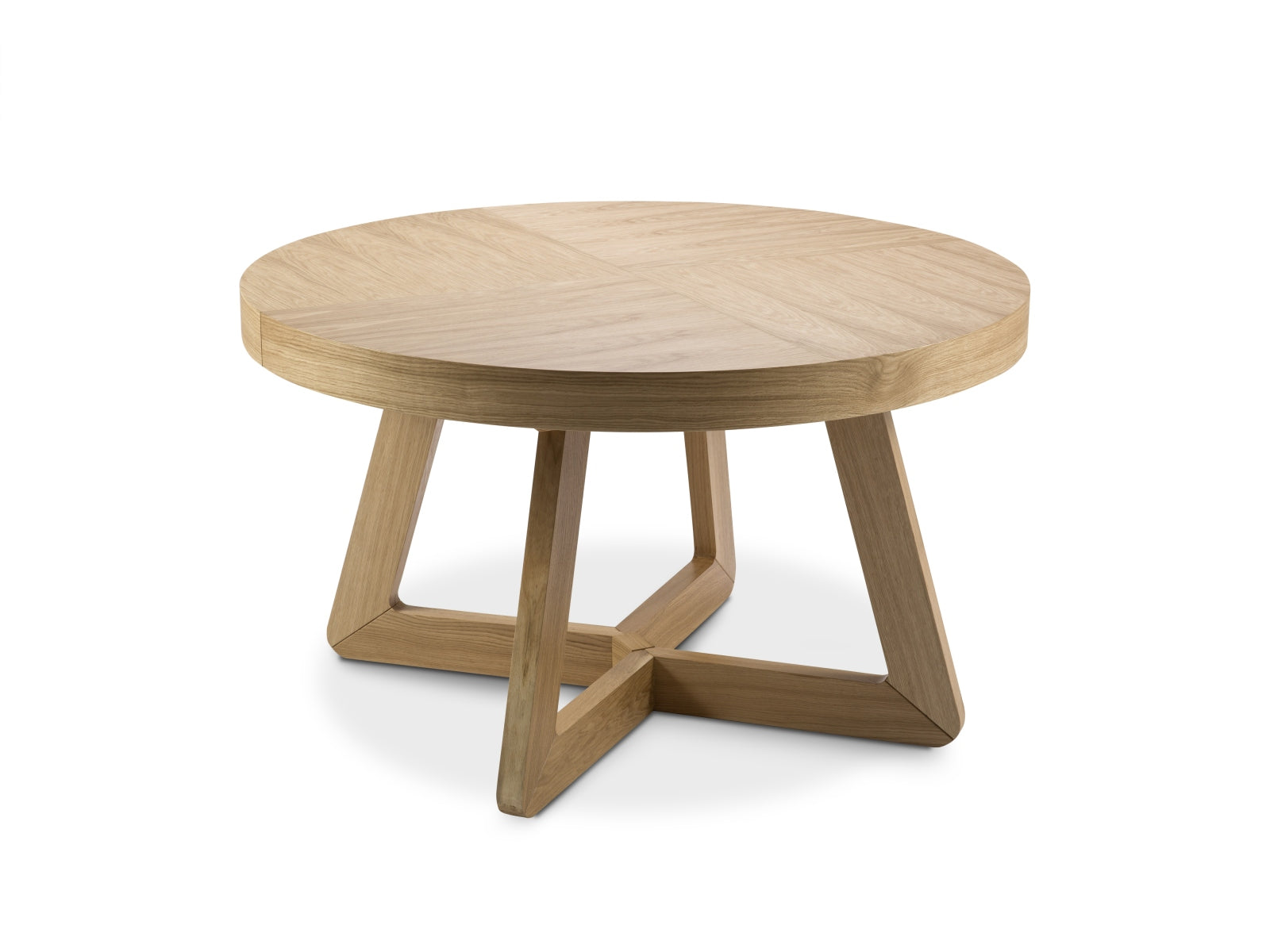 Dustin ausziehbarer Tisch 8 Sitzer in Eiche natur Furnier-Wood präsentiert im Onlineshop von KAQTU Design AG. Esstisch ist von Micadoni